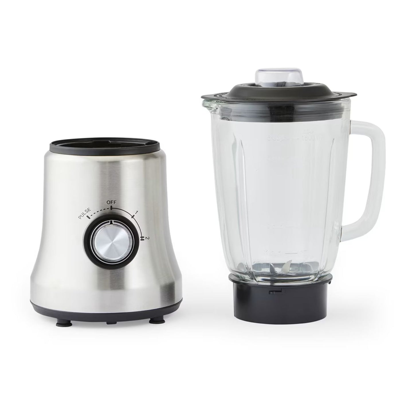 Stainless Steel Blender With Glass Detachable Jug 1.5L Juicer Ice Crusher