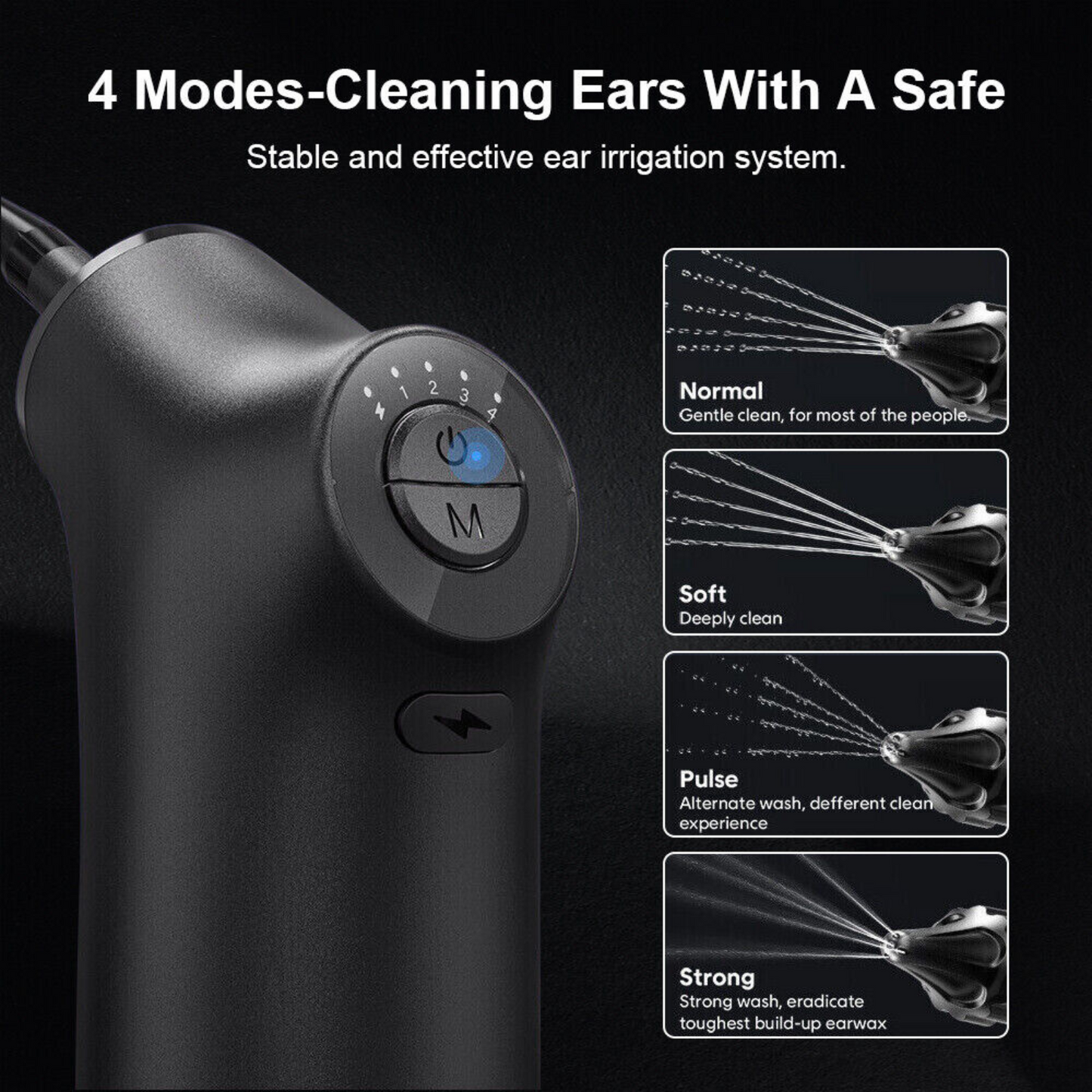 Ear Cleaner Earwax Removal Kit Smart Automatic Electric Ear Wax Remover Spray