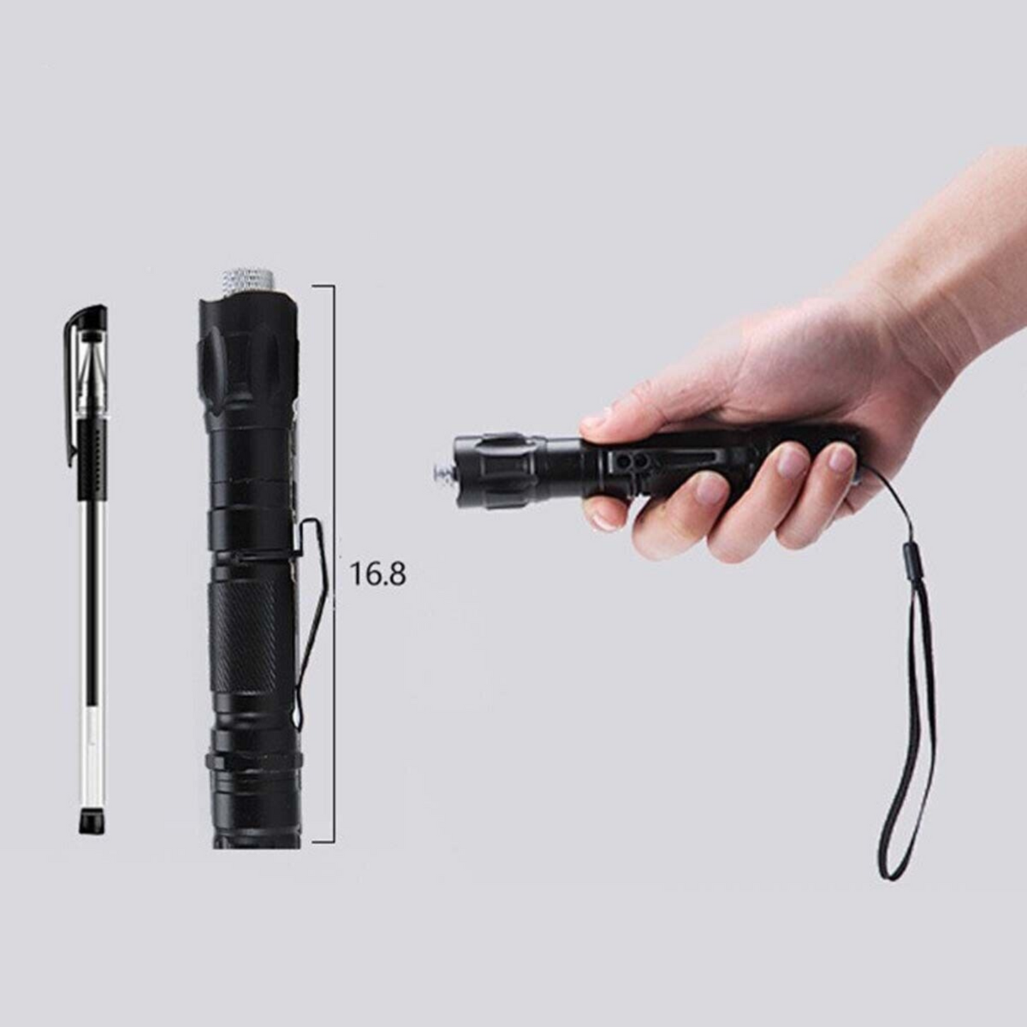 Blue Laser Pointer Pen Light Visible Beam Lazer For Office Pet