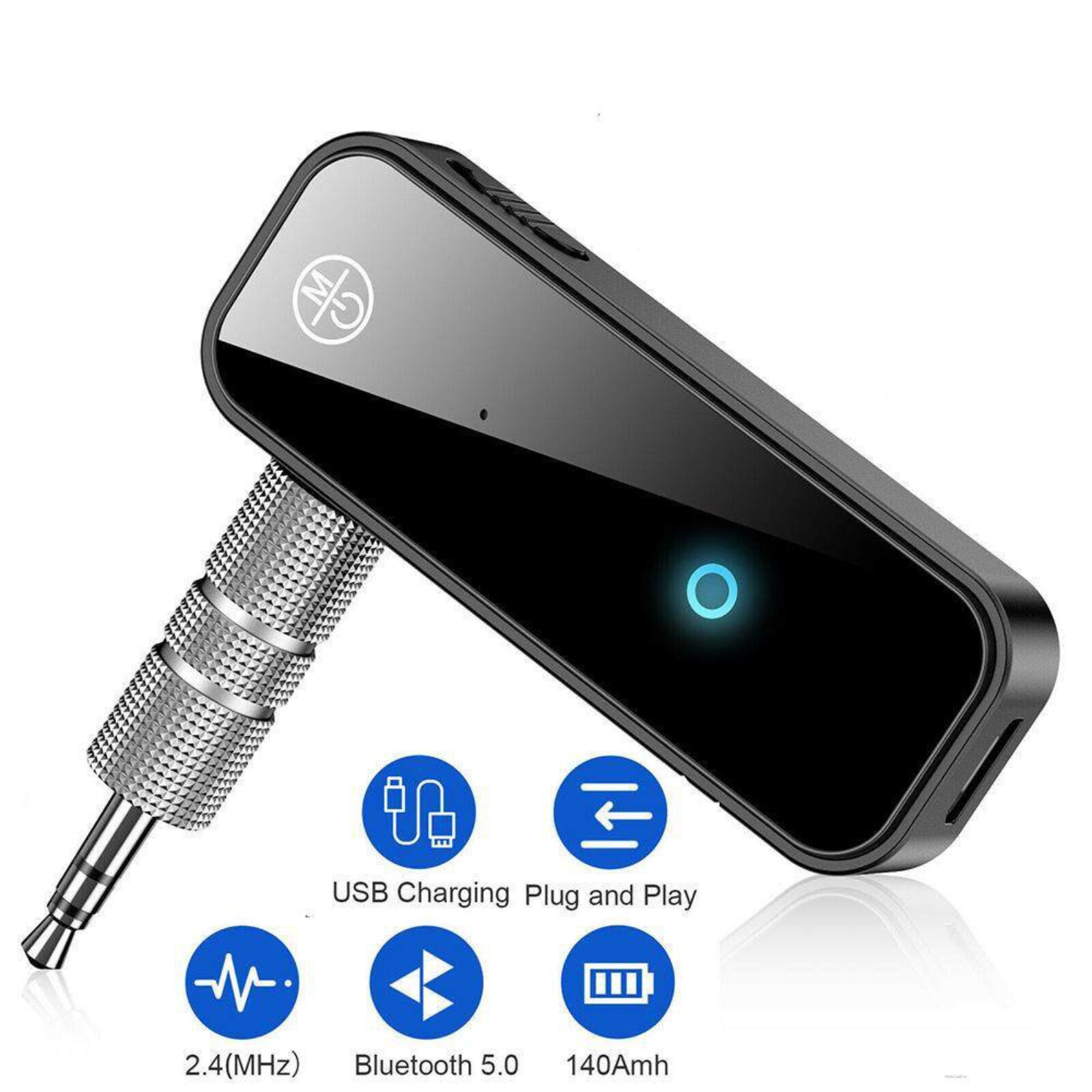 Audio Transmitter Receiver Adapter AUX 3.5mm Bluetooth 5.0 Car TV PC Speaker