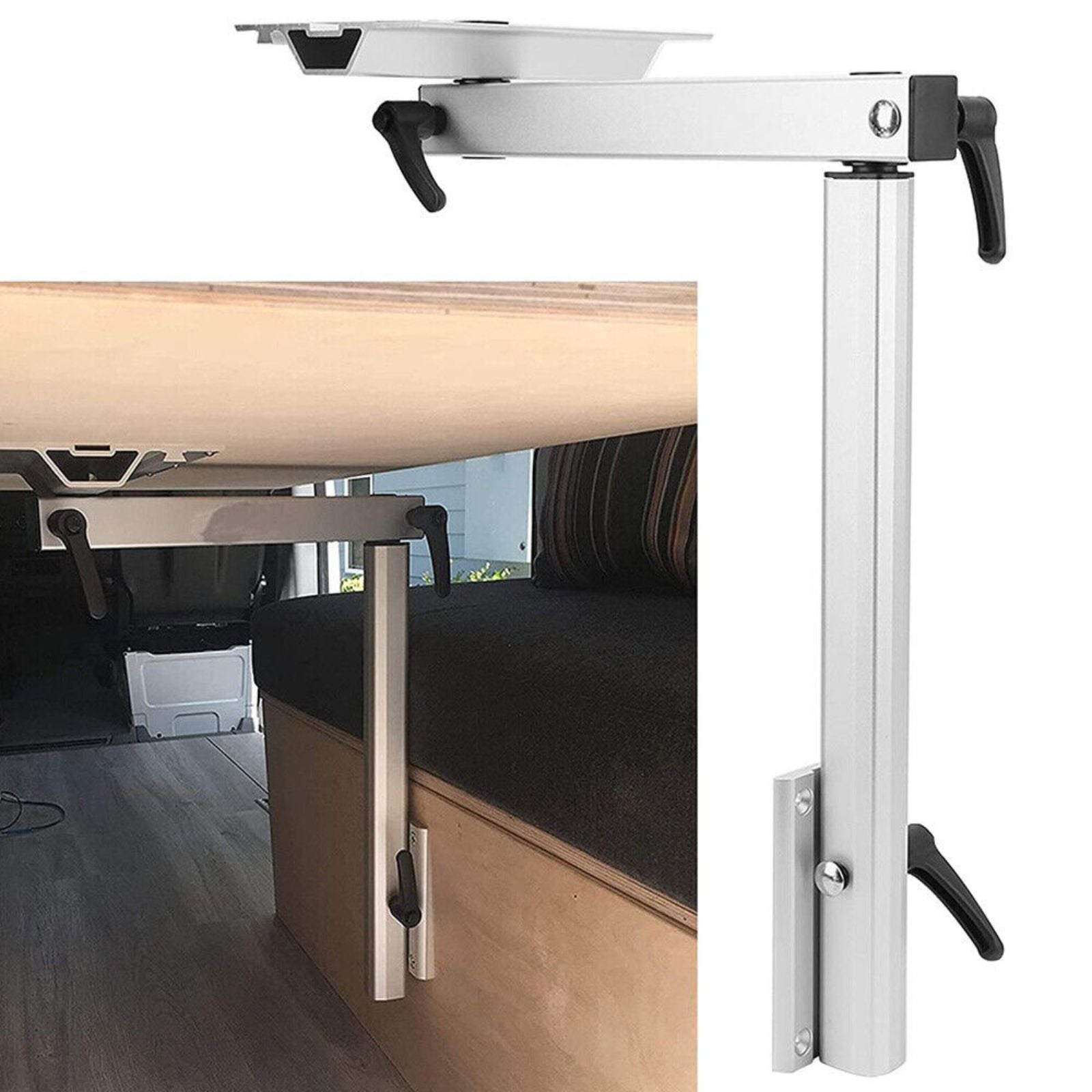 RV Camper Adjustable Height Aluminum Alloy Movable Rotatable Table Leg Kits