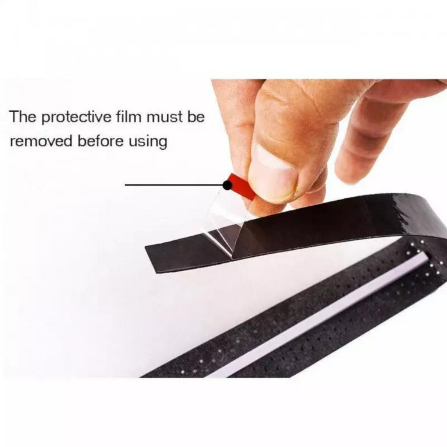 Black 2x Sweatband Handle Tape Racquet Over Grip Anti-Slip Badminton Grips