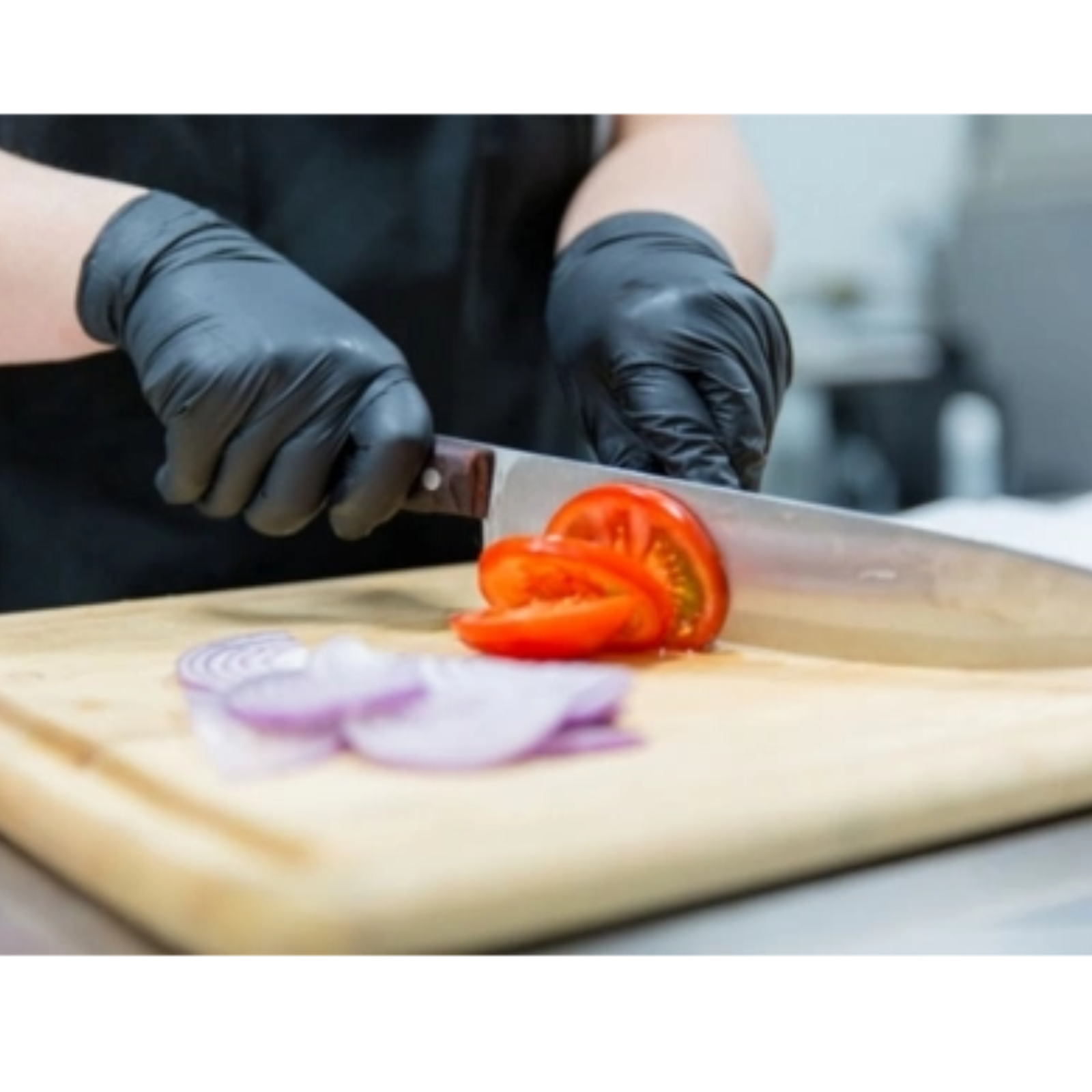 Nitrile Gloves Black Disposable Powder Free Food Industrial Medical Protection L