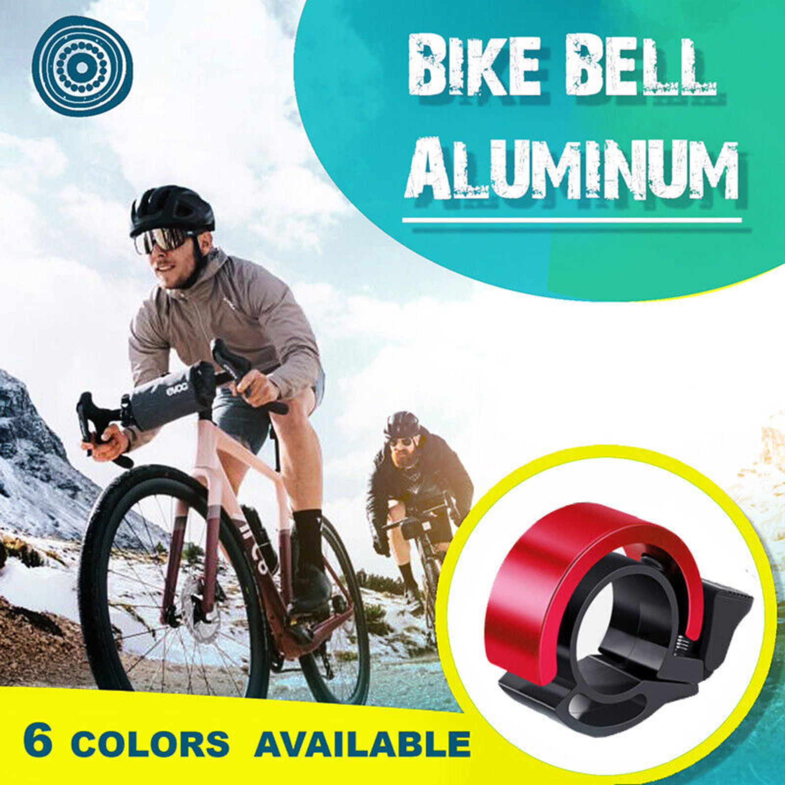 Red Handlebar Alarm Ring Invisible Bell Bicycle Bell Aluminum Alloy Bike Bell