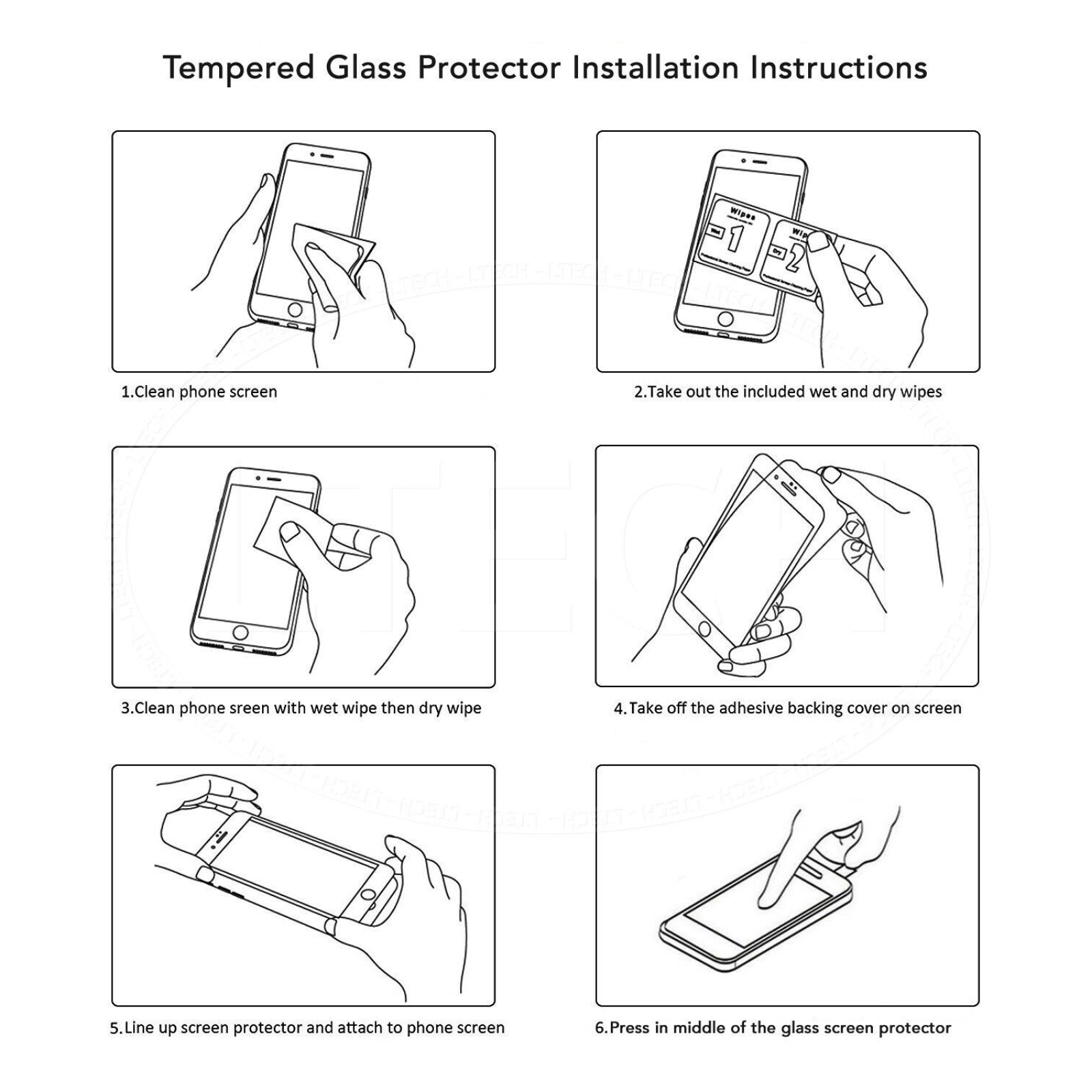 iPhone 14 Pro 2x Tempered Glass Screen Protector