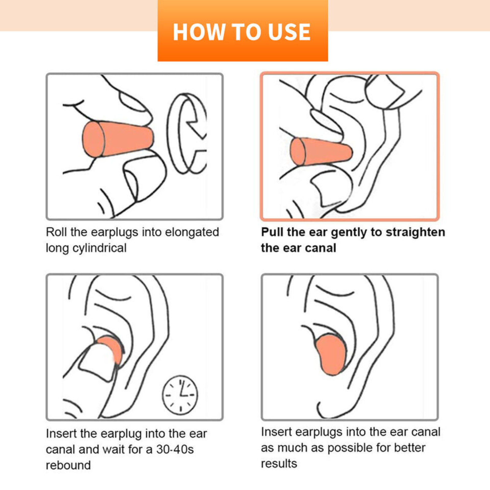 10 pairs Individual Wrap Noise Reducer 3M 1100 Disposable Foam Ear Plug