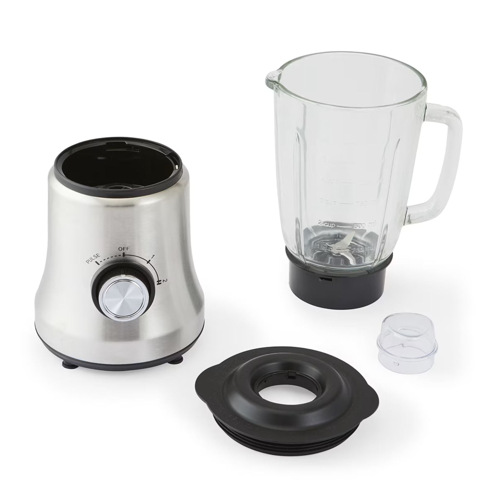 Stainless Steel Blender With Glass Detachable Jug 1.5L Juicer Ice Crusher