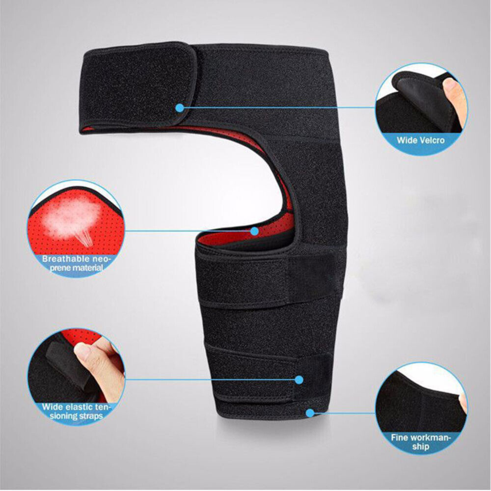 Sciatica Thigh Left Hip Brace Coin Support Wrap