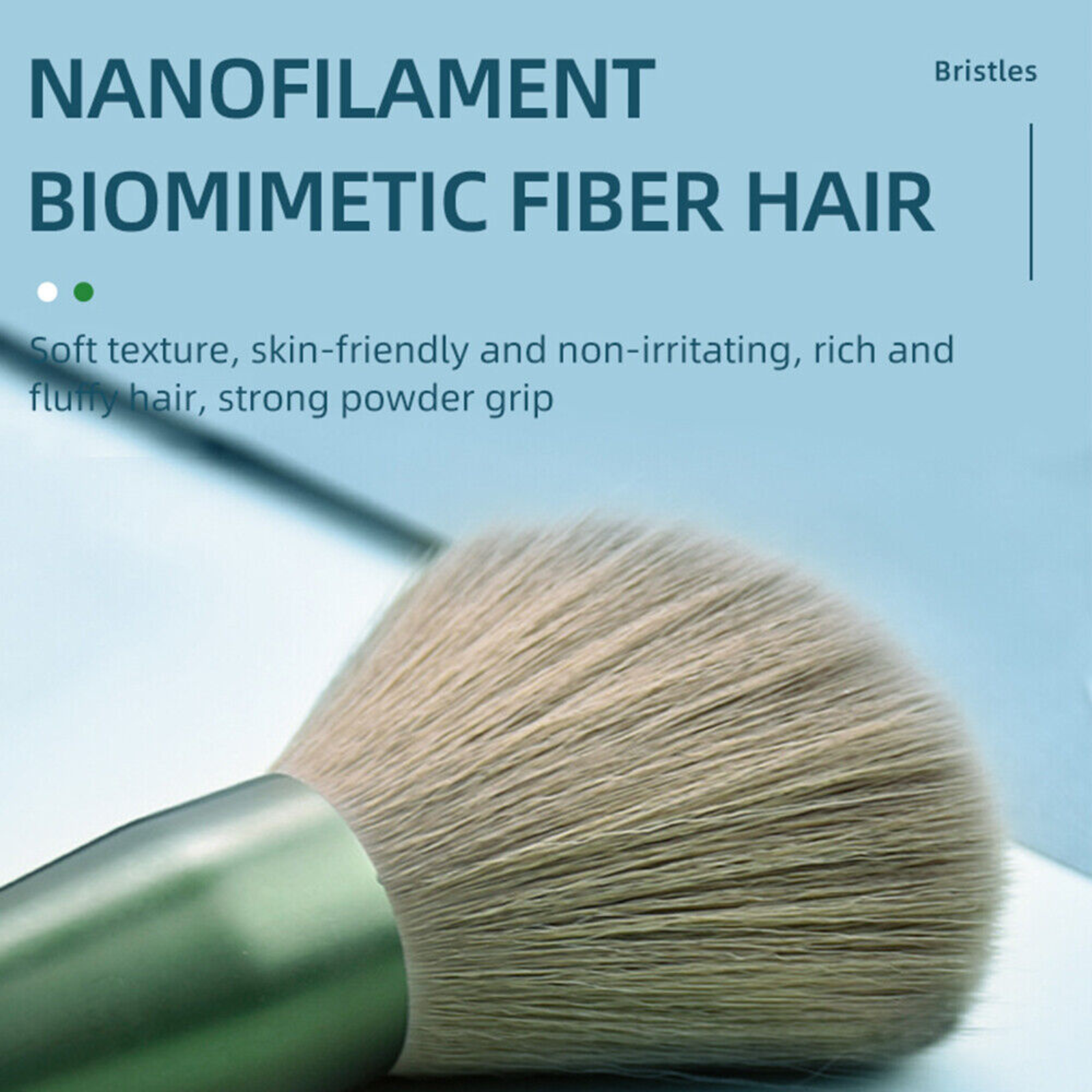 Green Cosmetic Make-up Brushes 13pcs Professional Makeup Brush Set Foundation