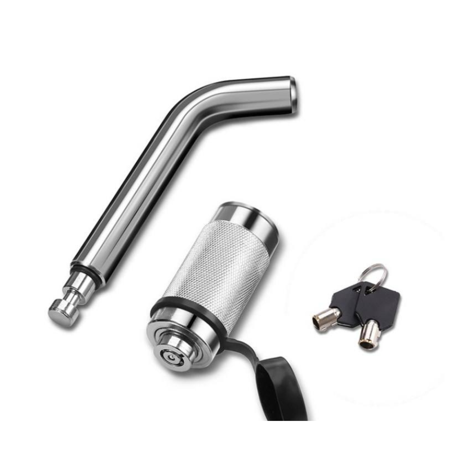 Anti Theft L type Caravan Trailer Hitch Pin Lock Receiver Tow Bar Security