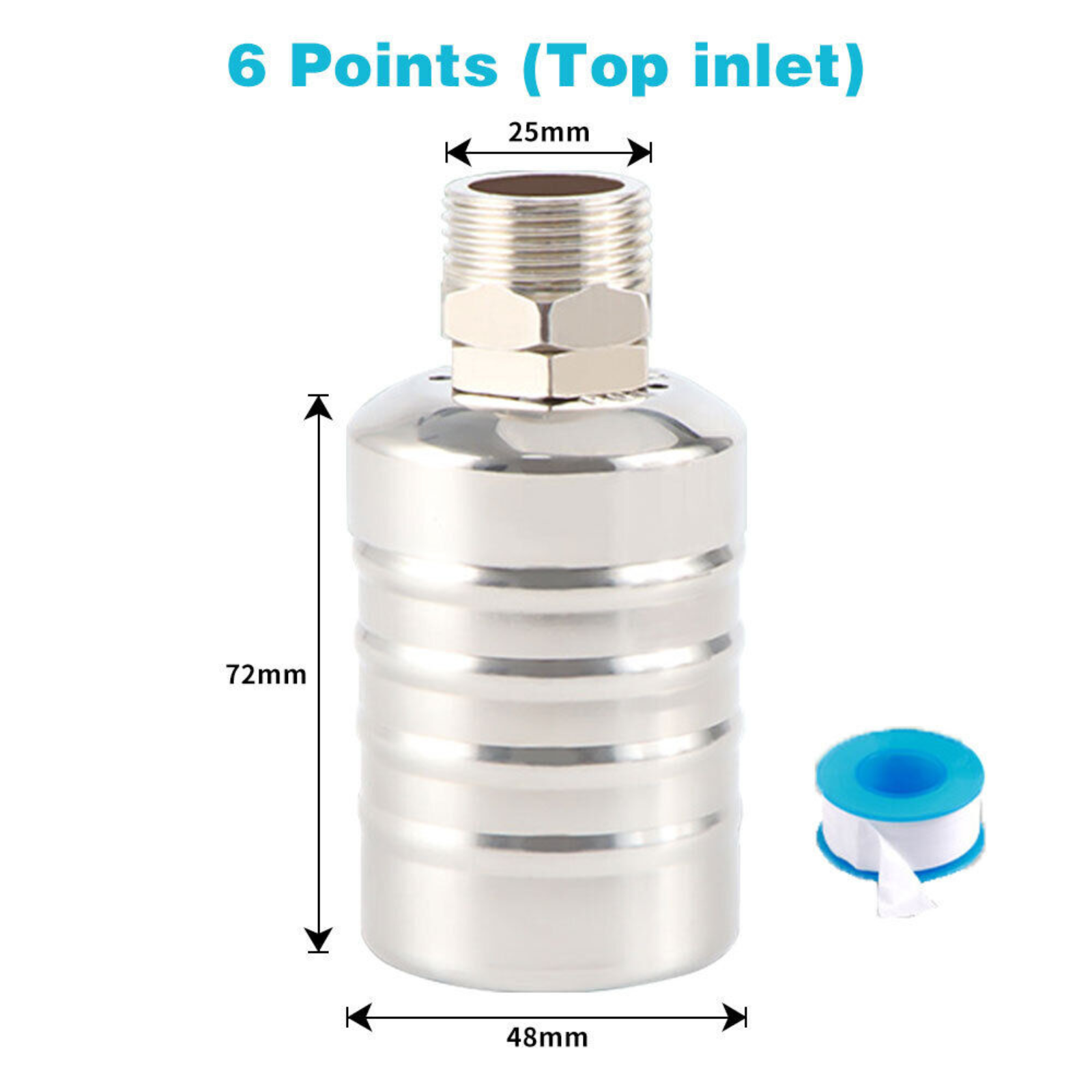 Fully Automatic Water Level Control 304 Stainless Steel Float Valve Straight
