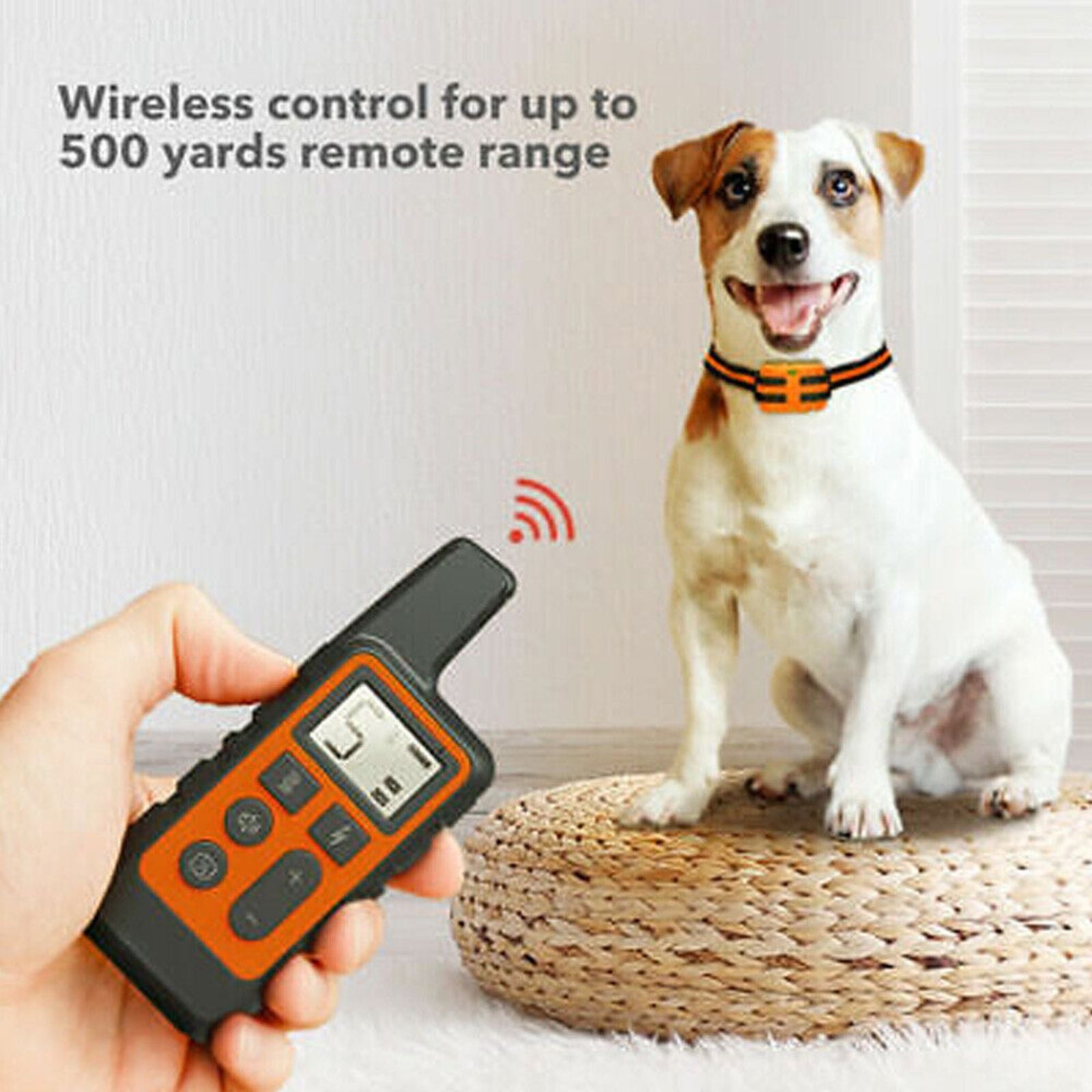 Obedience Remote Control Anti Bark Dog Electric Shock E-Collar Training Orange