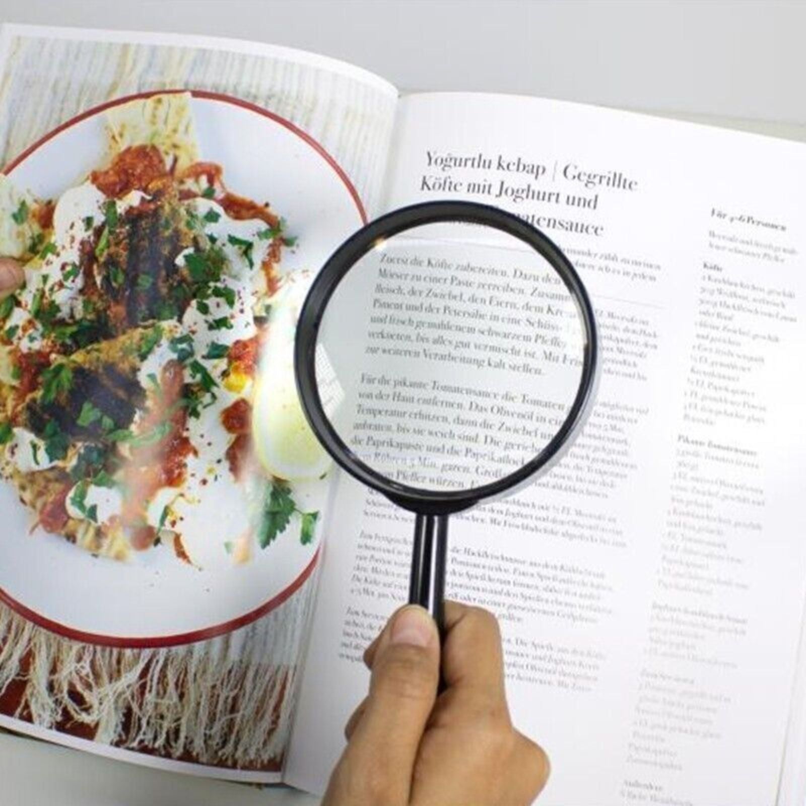 Handheld Magnifier Optical Clarity Loupe Reading 10cm Large Magnifying Glass