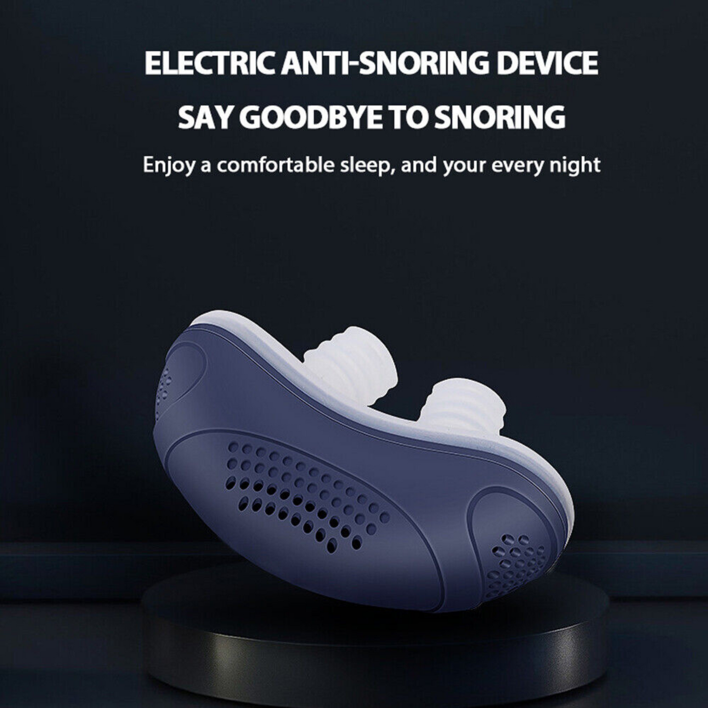 Anti-Snoring Device Sleep Apnea Micro Electric CPAP Noise Stop Snore Aid Stopper