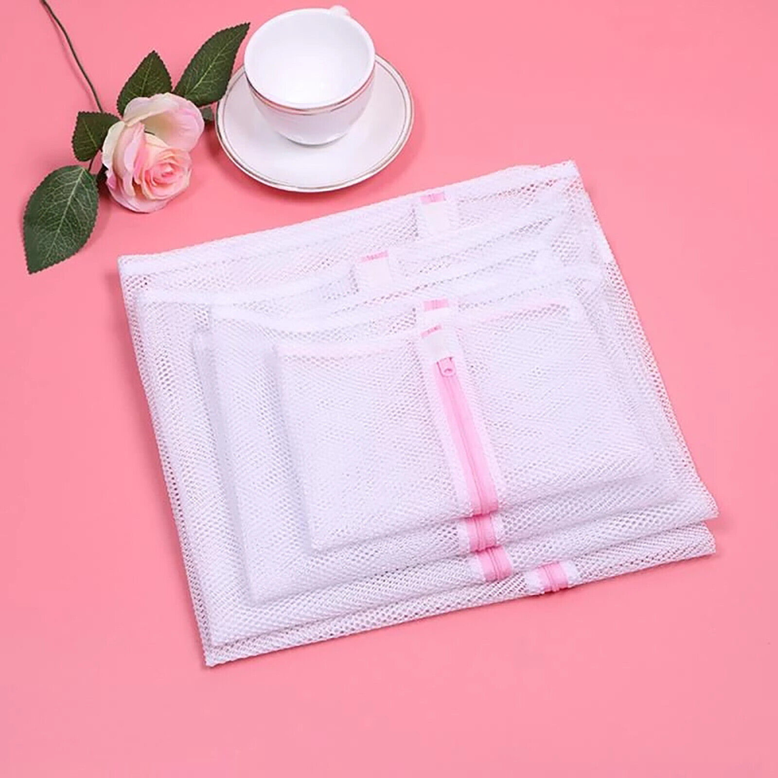 Delicate Clothes Protection Laundry Mesh Wash Bags Lingerie 2pcs XL