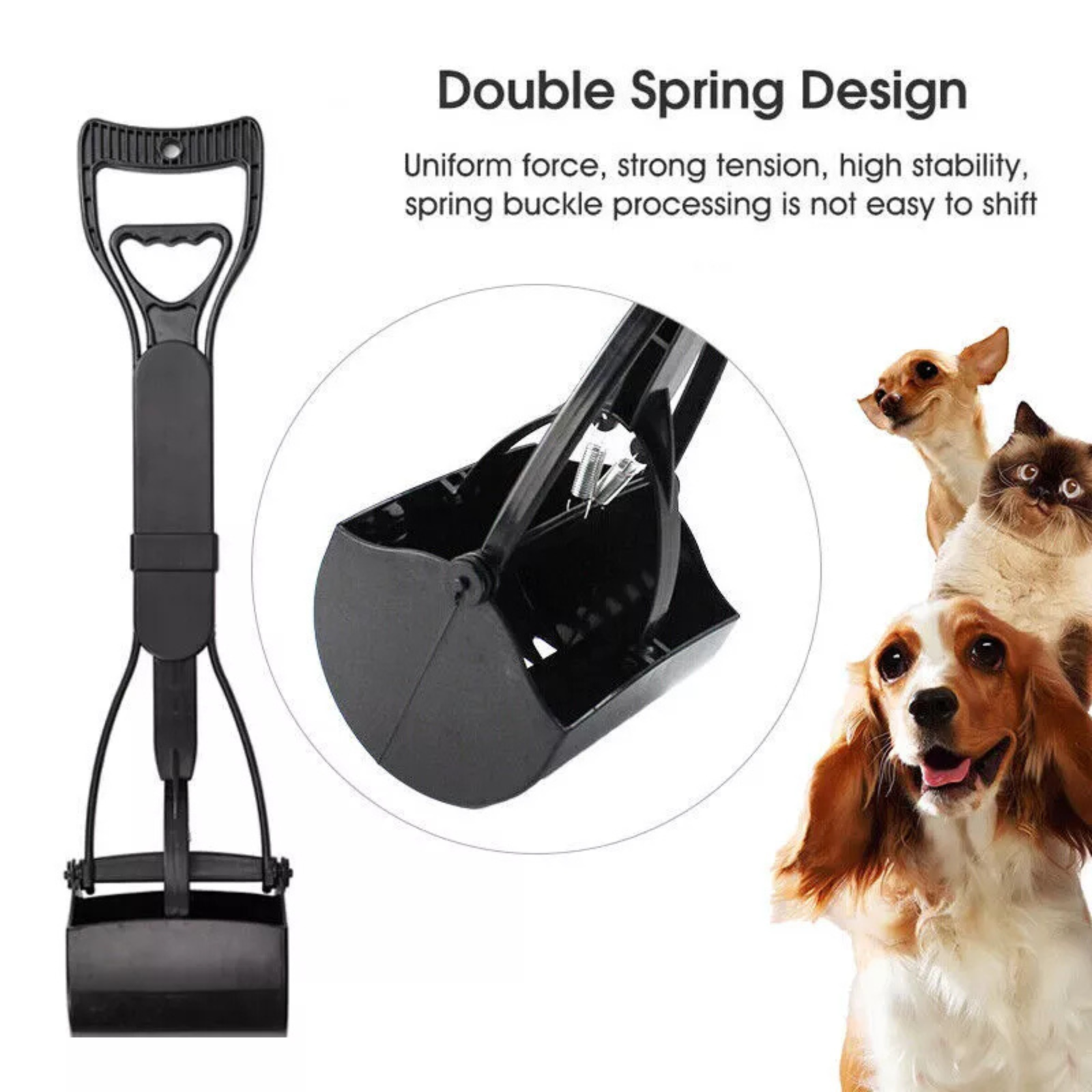 Poo Grabber Scoop for Walking Clean Pet Dog Pooper Scooper Easy Waste Picker