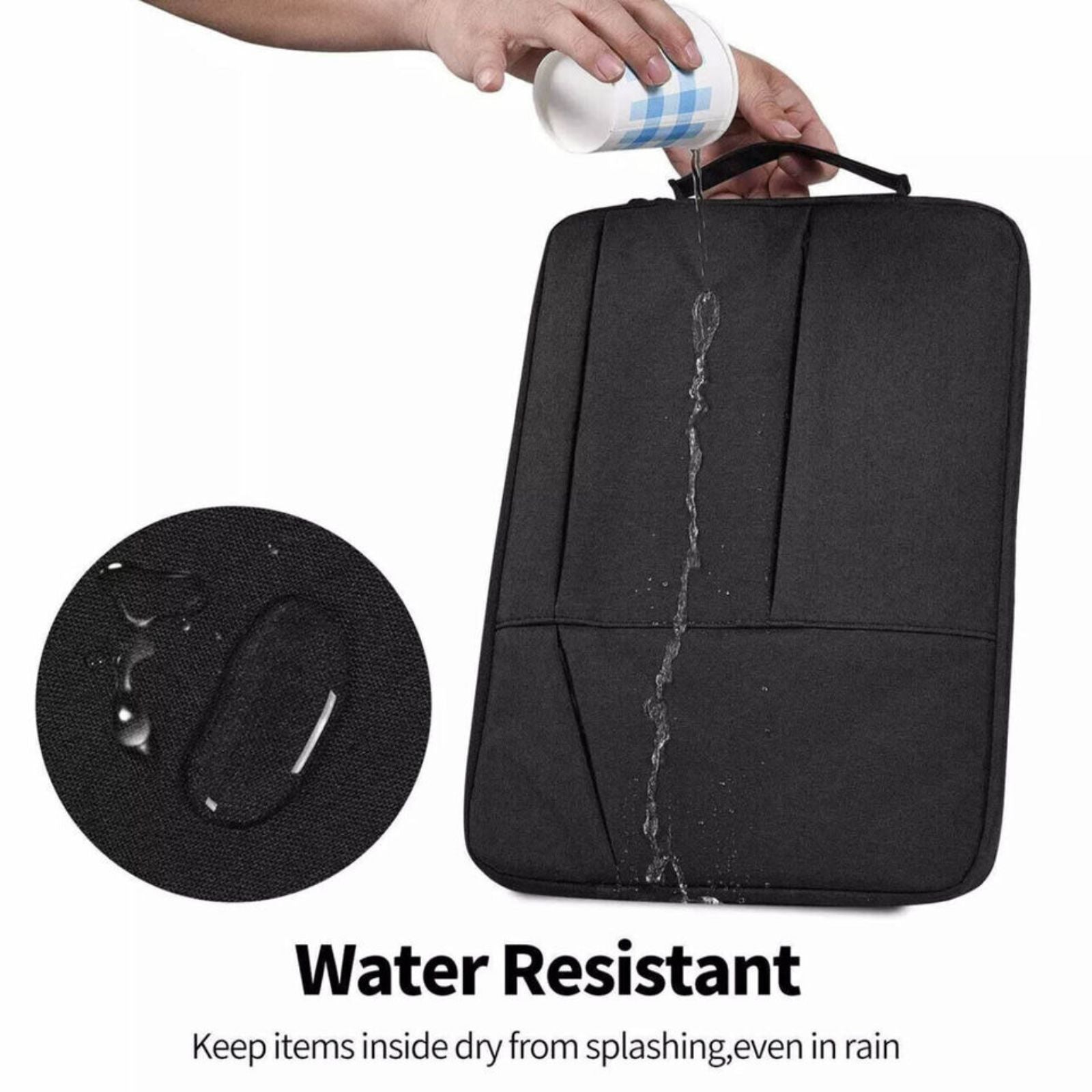 Case For MacBook Air Lenovo Dell Black Travel Bag Laptop Sleeve for 15.6"