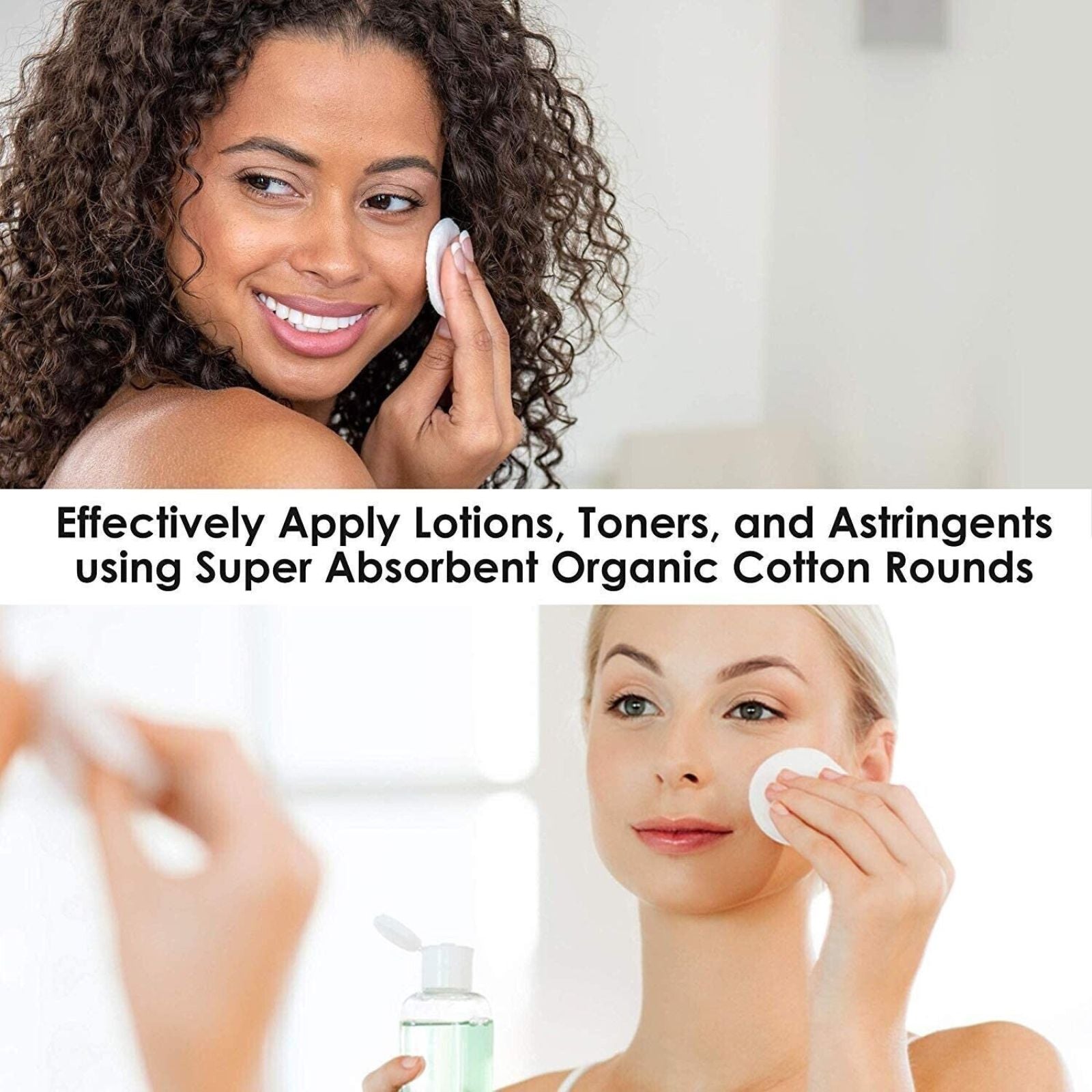 200 Pack Makeup Remover Organic Cotton Soft Pads