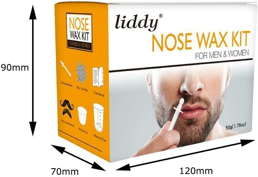 Mens Nasal Waxing Easy Remover Strips Wax Kit Sticks Nose Ear Hair Removal