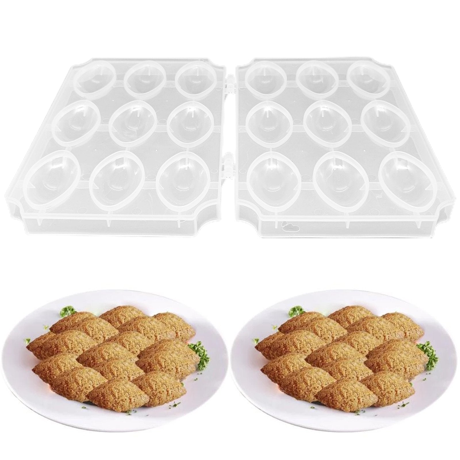 9 Holes Manual Meatloaf Mold Kibbeh Meatball Maker Press Minced Processor