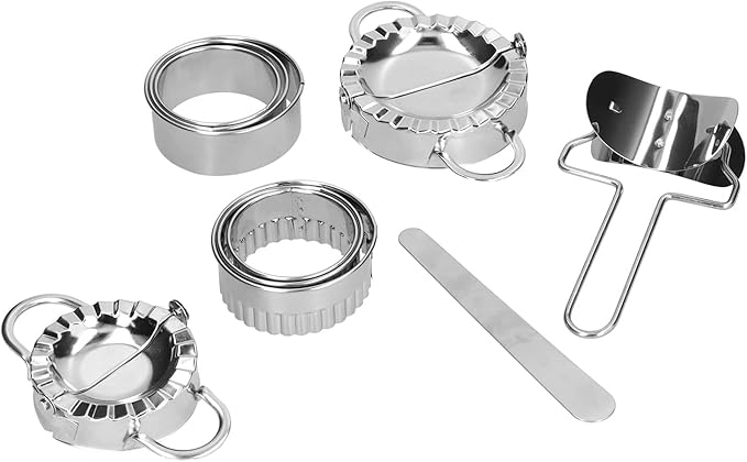 10PCS Stainless Steel Dough Press Dumpling Maker Mold Tool Pie Ravioli Making