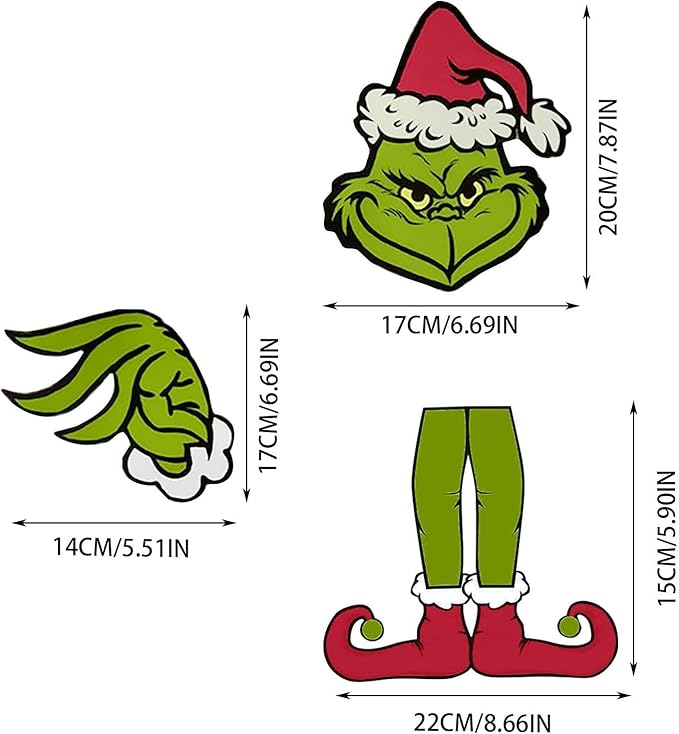 Christmas Hat Decor Insert Creative Gift Grinch Christmas Tree Decoration