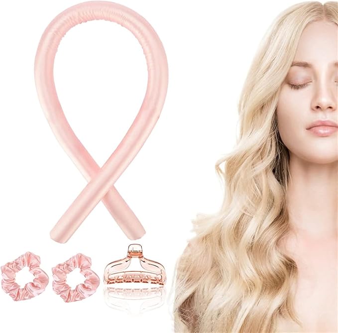 Headband Silk Curling Ribbon Heatless Curling Rod Hair Roller Lazy Curler Set