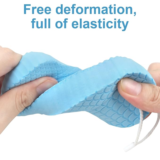 Super Soft Exfoliating Bath Sponge Ultra Soft Bath Body Shower Sponge Blue