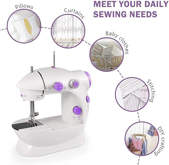 Portable Hand Held Desktop Electric Mini Multi-Function Home Sewing Machine