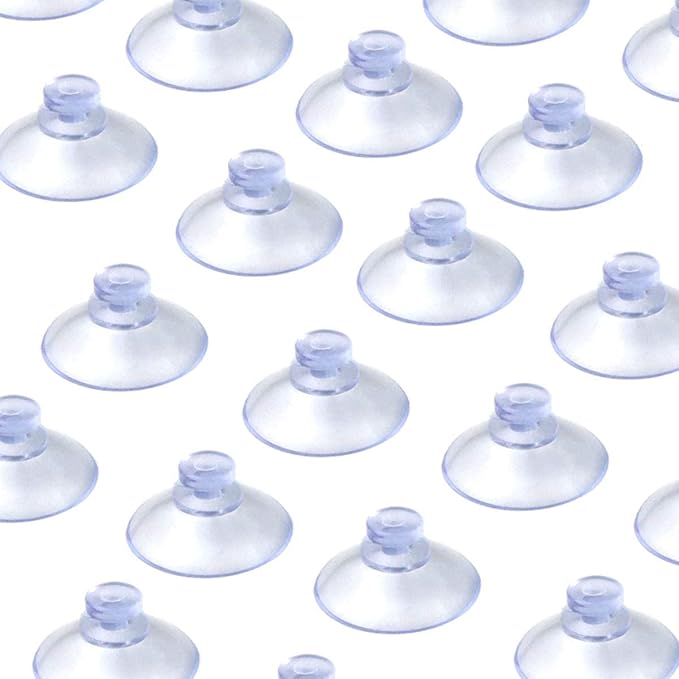 20PCS Aquarium Glass Tank Hanger Pads Fish Caps 40mm Suction Cups
