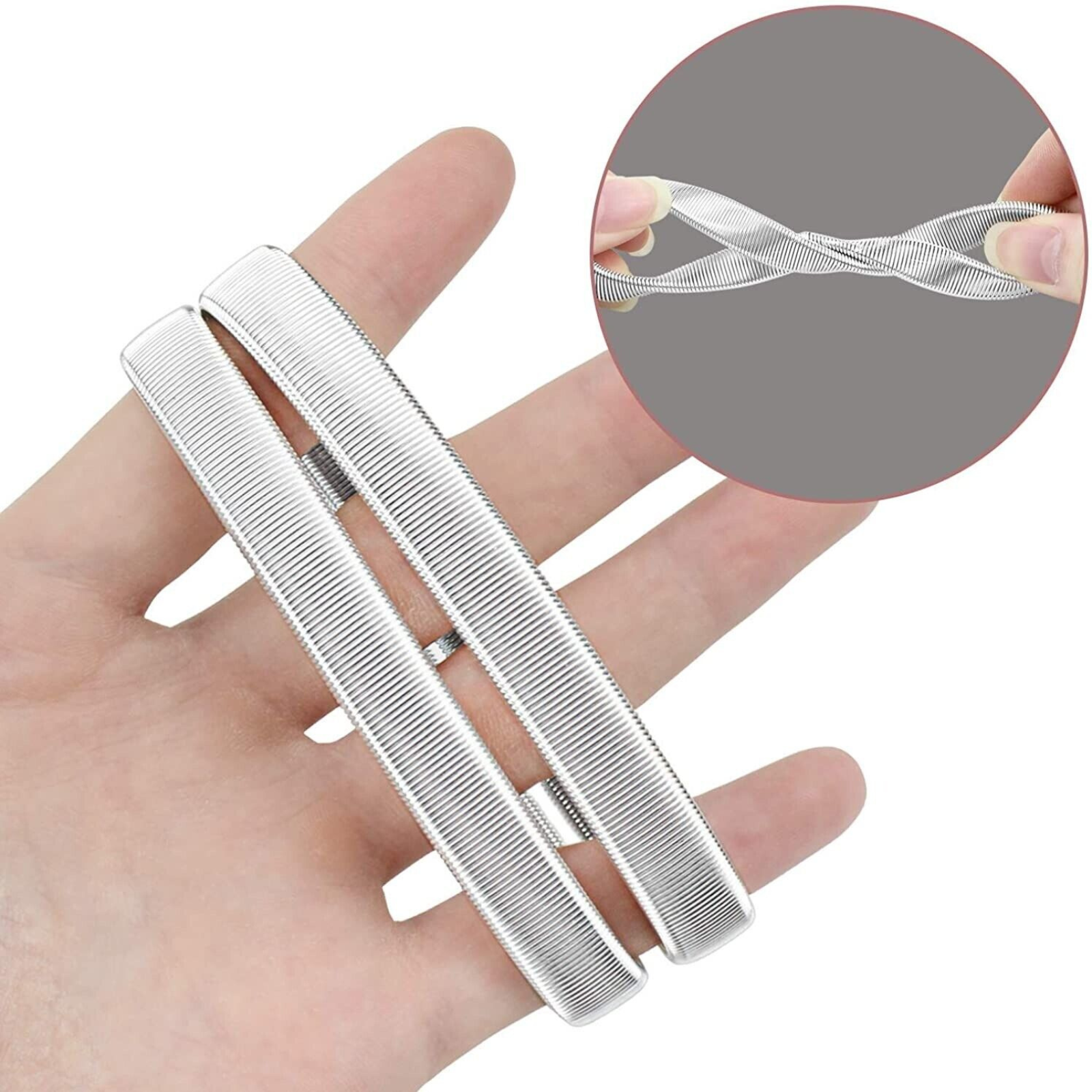 1 Pair Silver Elastic Armbands Shirt Sleeve Holders Men Ladies Gift Fashion