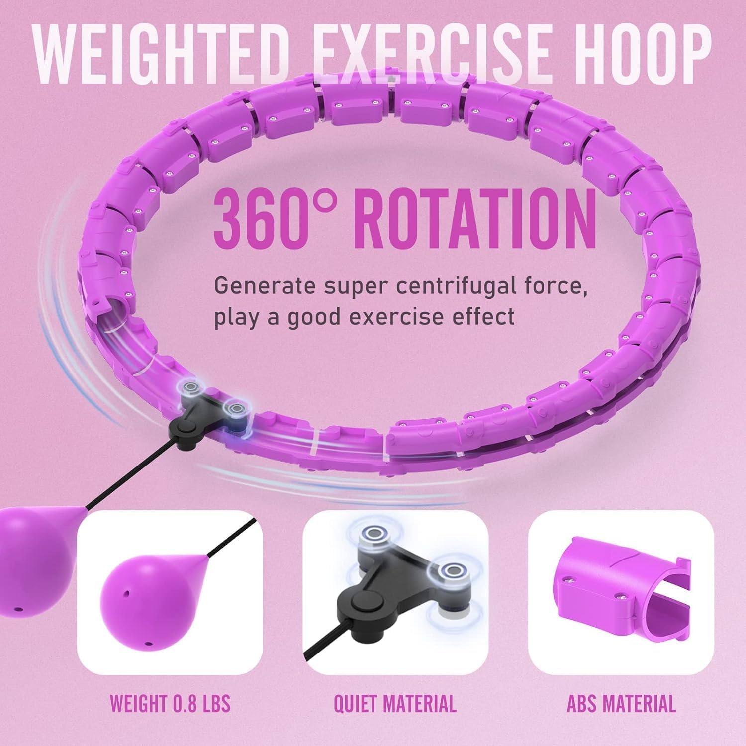 Fitness Detachable Hoops 24 Knots Smart Hula Hoop Lose Weight Sports