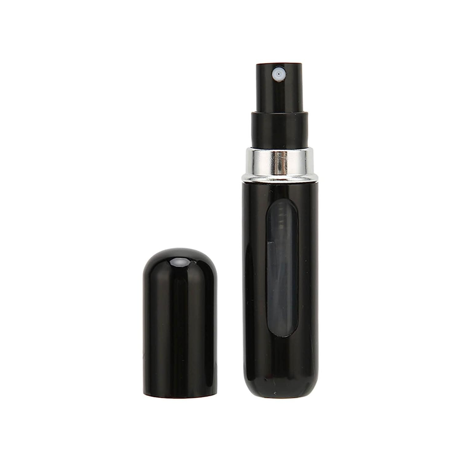 Easy Refillable Travel Perfume Atomizer Pump Spray Bottle Pocket Black 5ml
