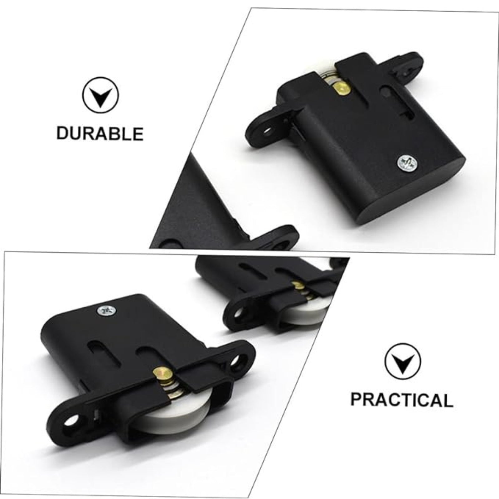 5pcs Black Screen Sliding Door Security Screen Wheels Rollers Replacement Parts