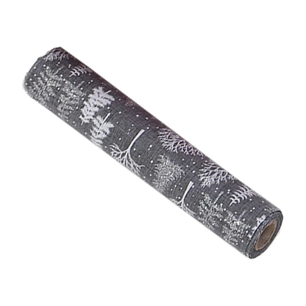 Embroidered Xmas Decoration 2.7m Long Cloth Festive Christmas Table Runner