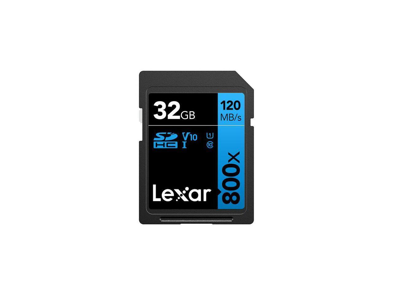 SD Card Lexar 32GB Professional High-Performance 800x SDHC UHS-I DSLR Cameras