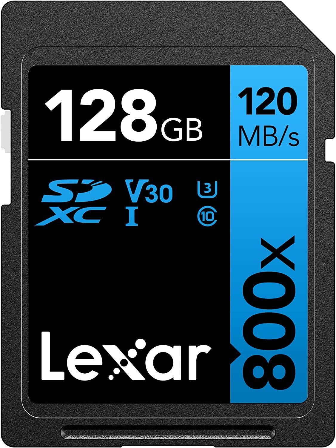SD Card Lexar 128GB Professional High-Performance 800x SDXC UHS-I DSLR Cameras