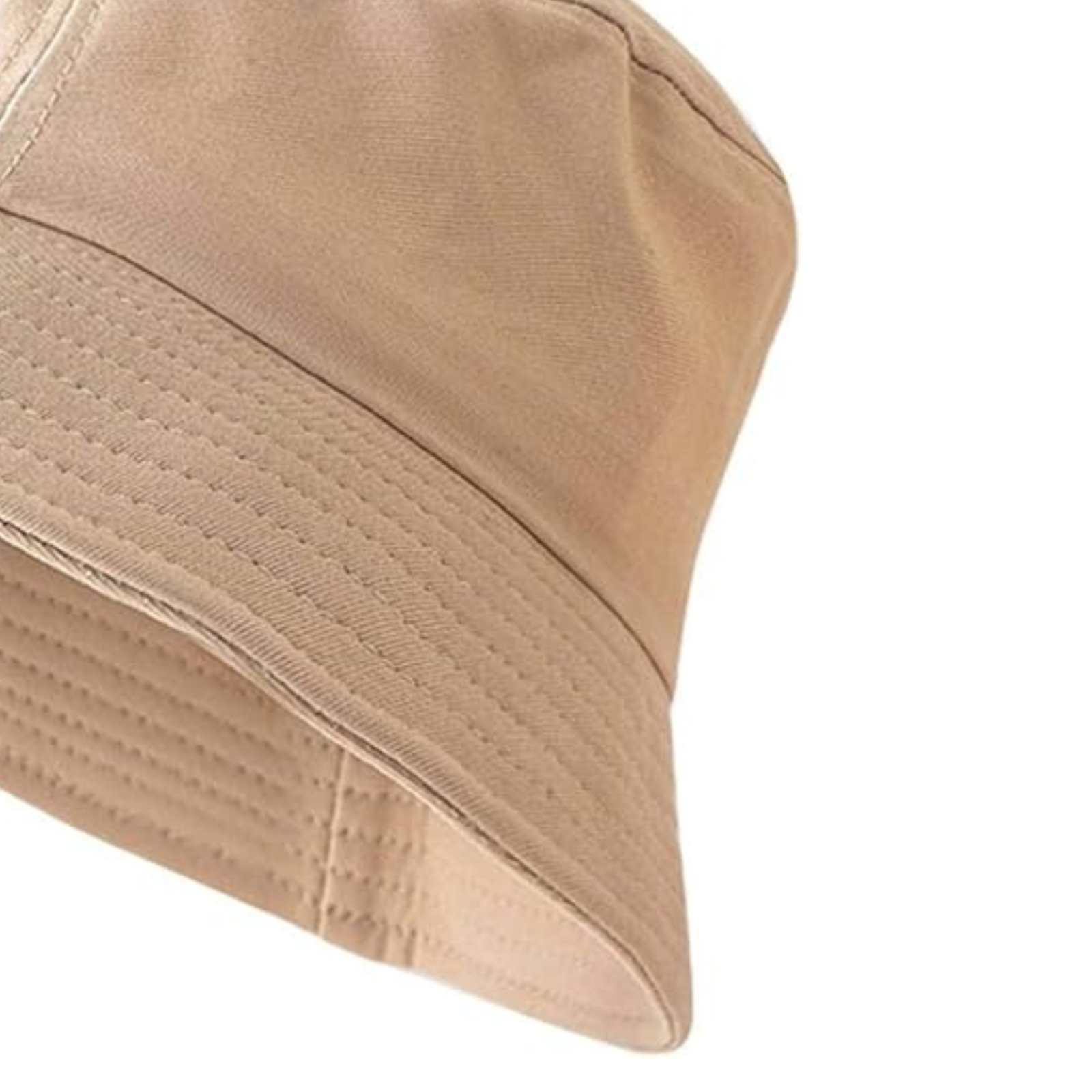 Unisex Cotton Cap Women Men Sun Bucket Hat Fishing Hiking Camping Outdoor Beige