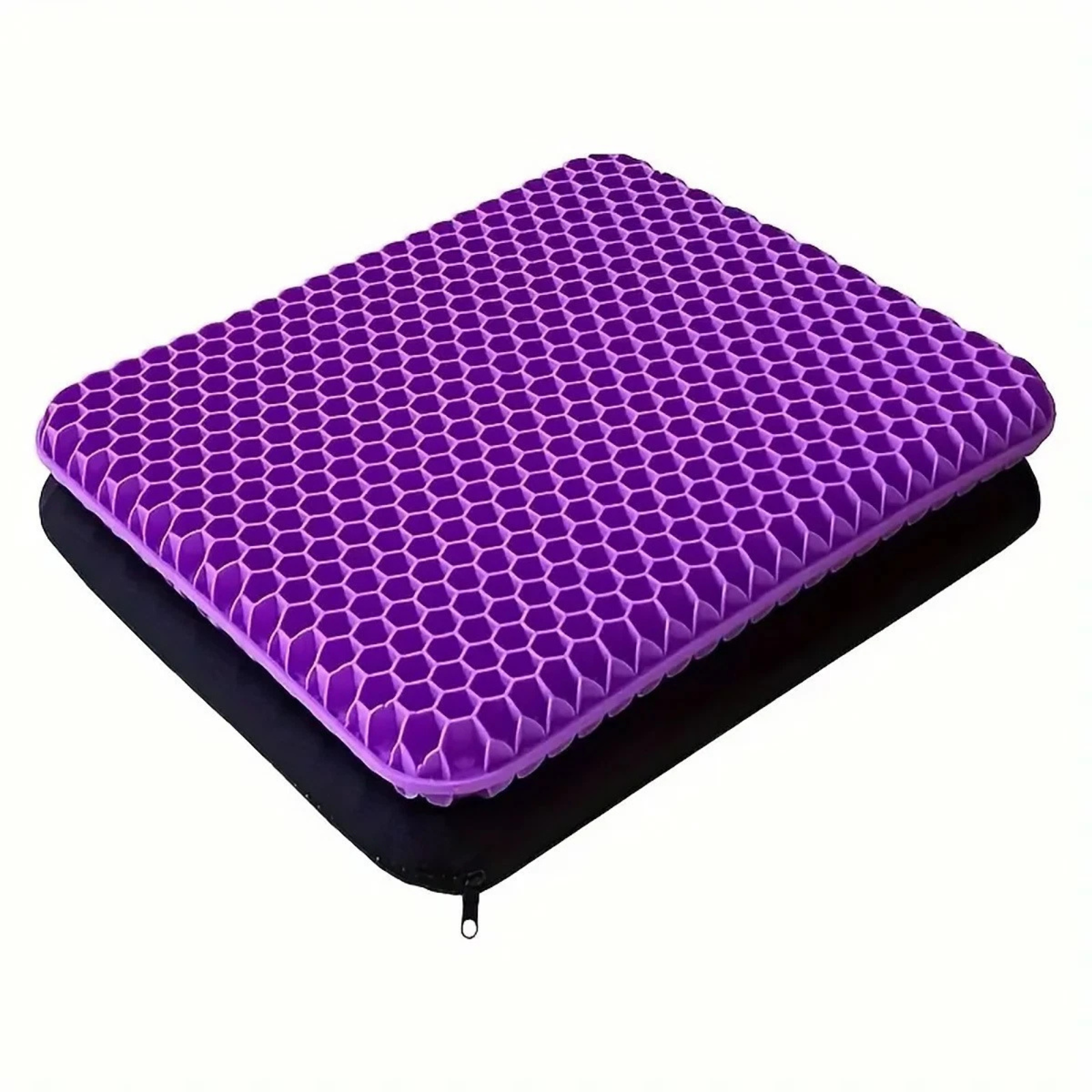 Gel Layer Double Honeycomb Seat Cushion 38x32cm Support Comfort Pad