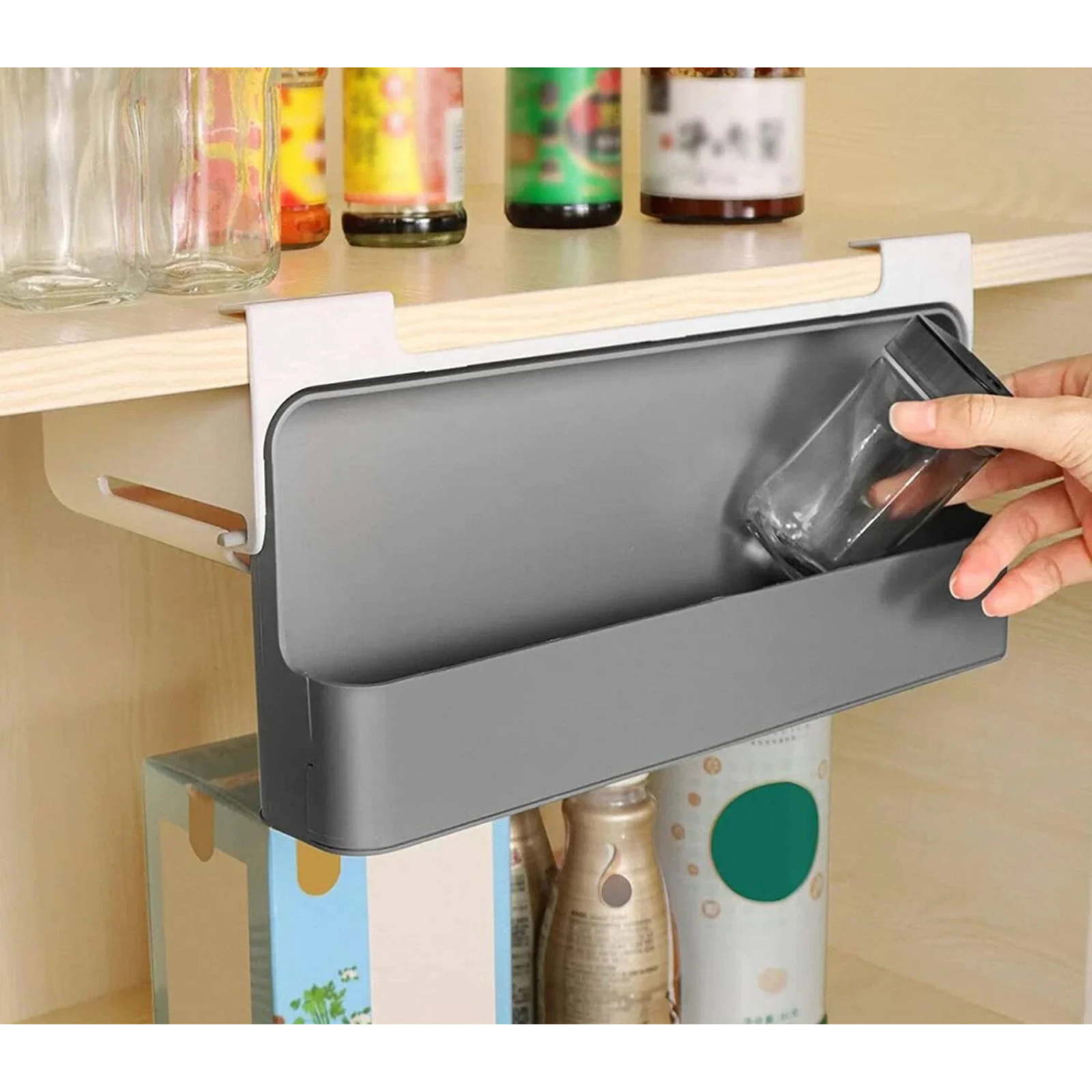 Spice Kitchen Organizer Self-Adhesive Storage Rack Wall Mounted