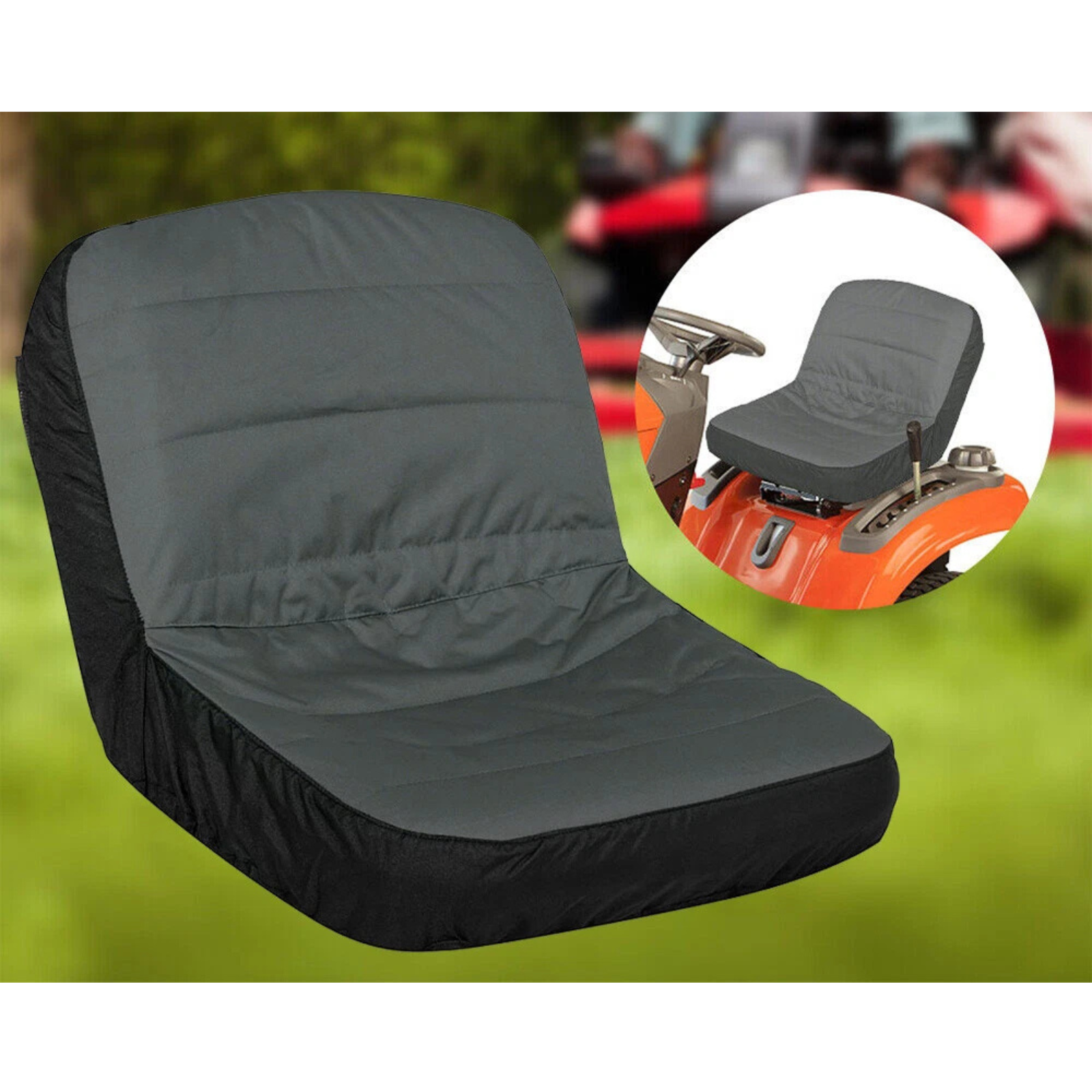 Ride On Mower Waterproof Seat Cover Outdoor Tractor Protector Case
