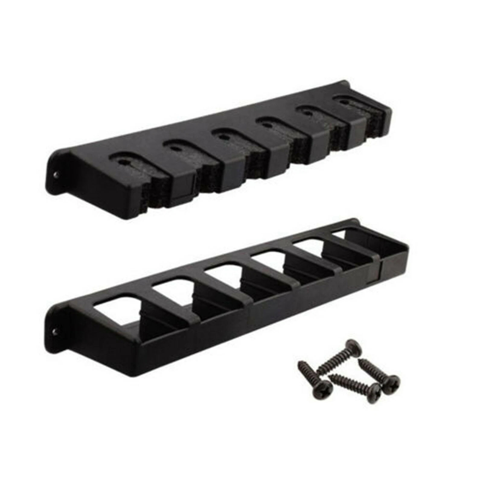 Fishing Pole Holder Wall Rack 6 Rod Tackle Storage Organizer