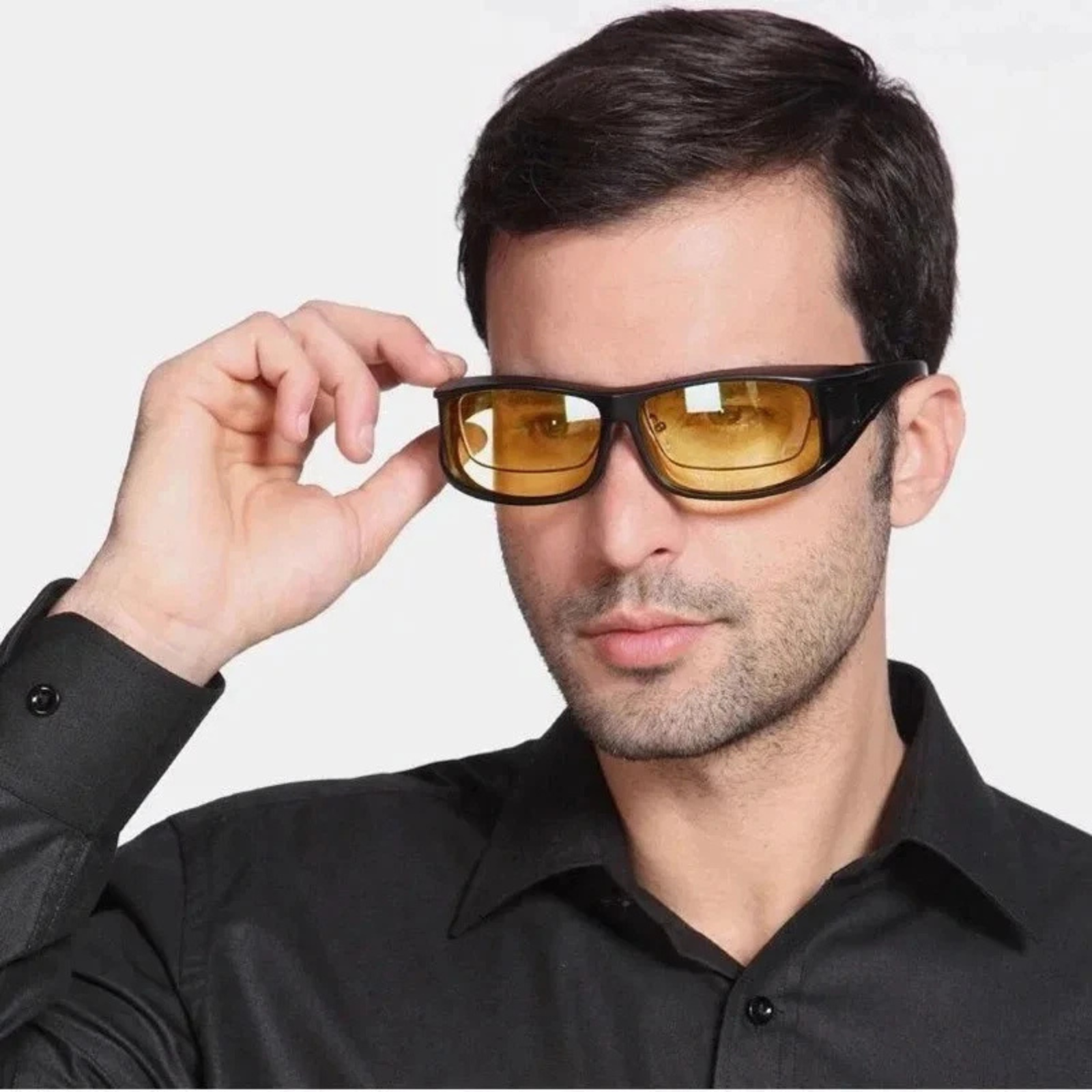 Glasses Night Driving Yellow HD Anti Glare Vision Safety Lens Eyewear