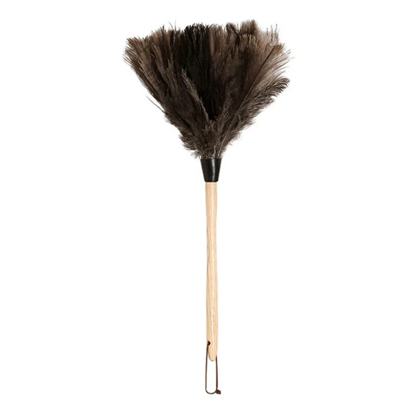 Anti Static Ostrich Feather Duster Wooden Handle Cleaning Brush 395mm