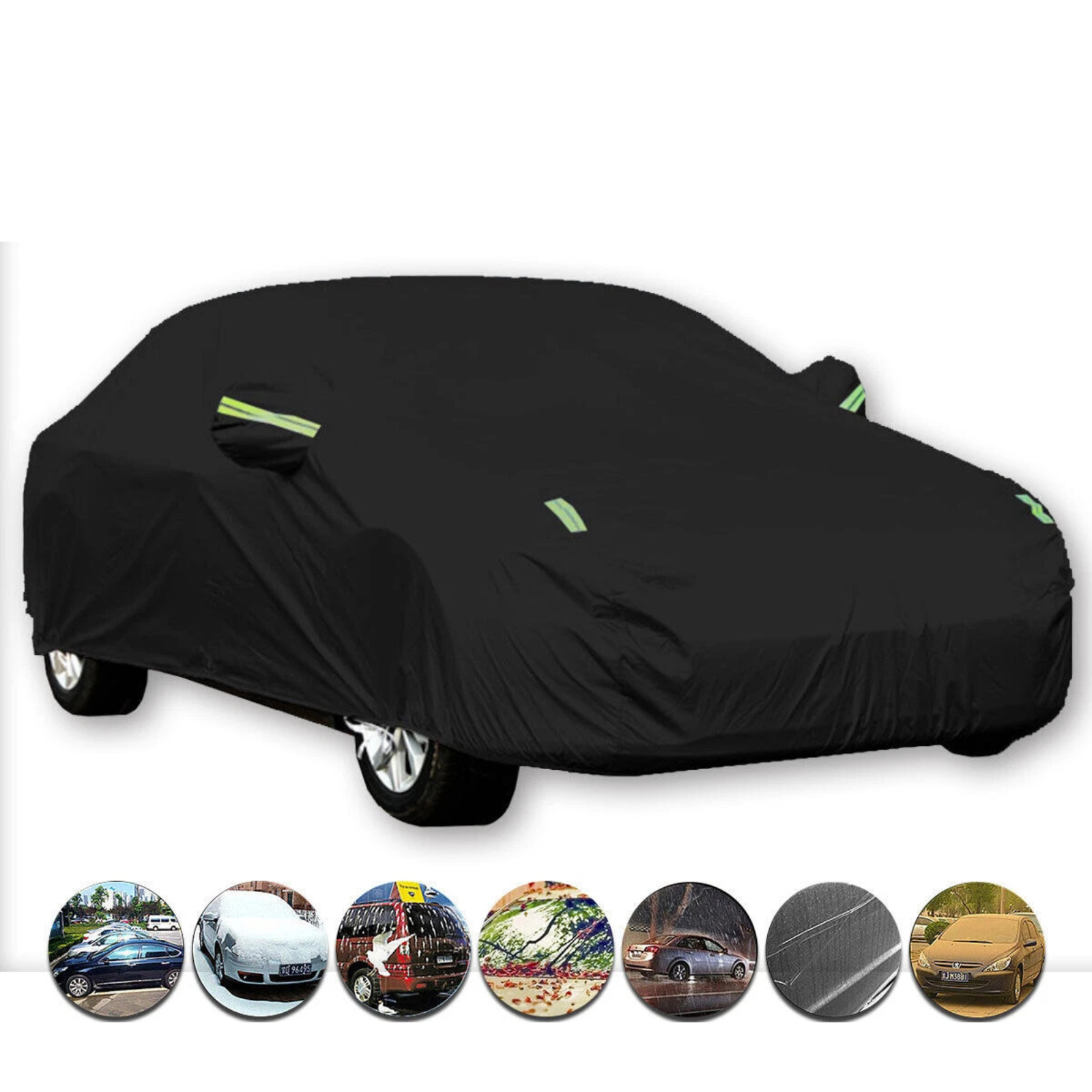 3XXL Universal Heavy Duty Car Cover UV Protection Outdoor Waterproof