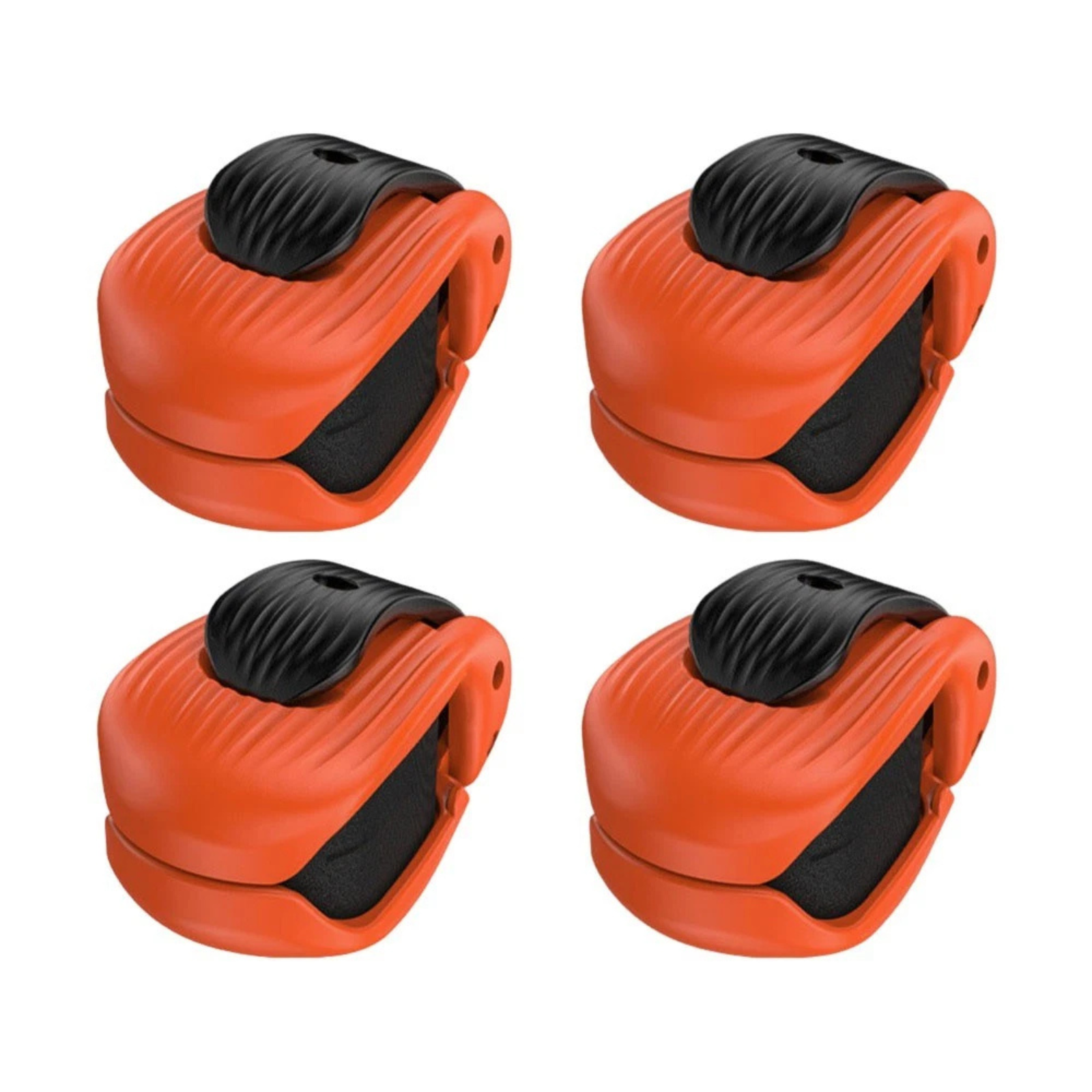 2PCS Non Slip Fishing Rod Holder Orange Black Outdoor Fishing Support