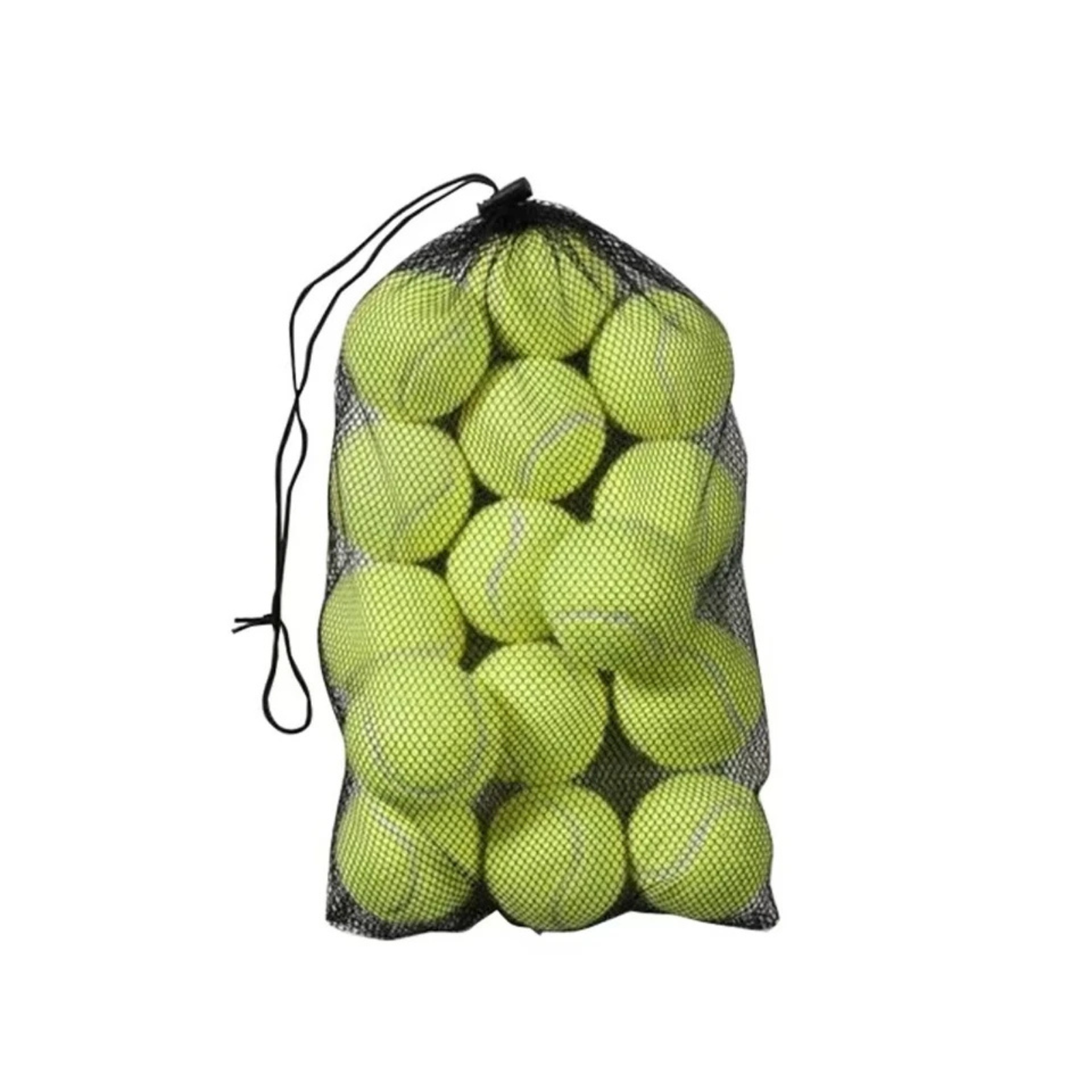 15 Pack Green Tennis Training Balls Outdoor Play
