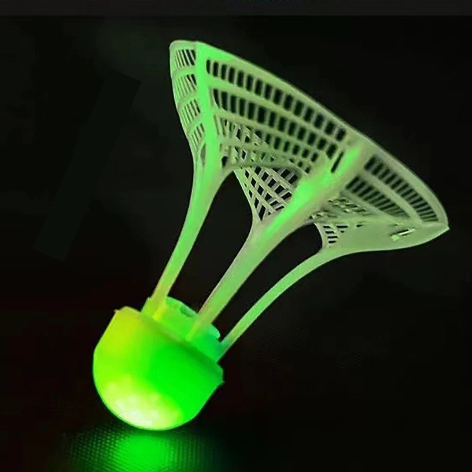2 Pack Green LED Luminous Badminton Shuttlecocks Night Training Set