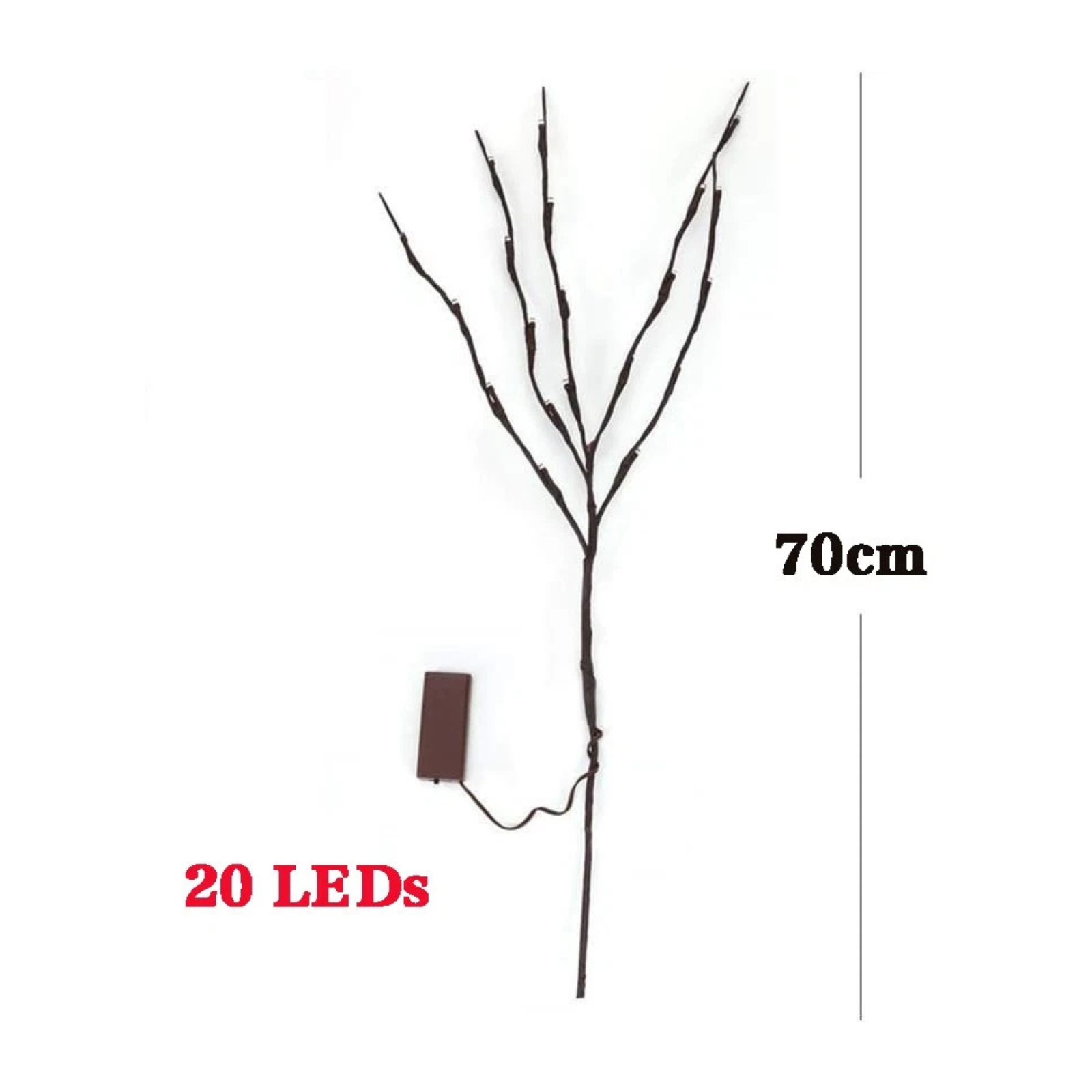 20 LED Fairy Branch Twig Light Indoor Home Decorative Lamp