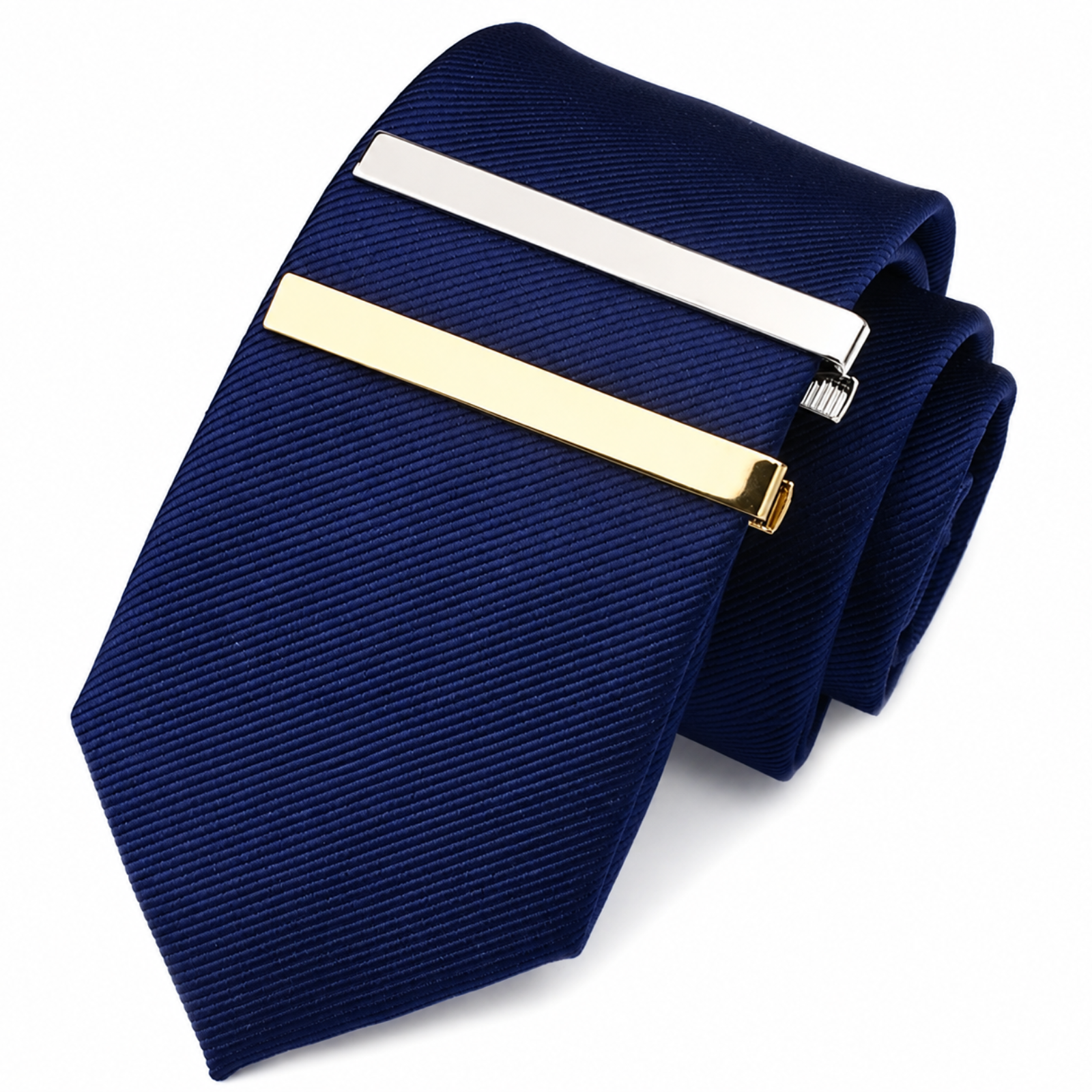 3 Pack Stylish Metal Neck Tie Clips Bar
